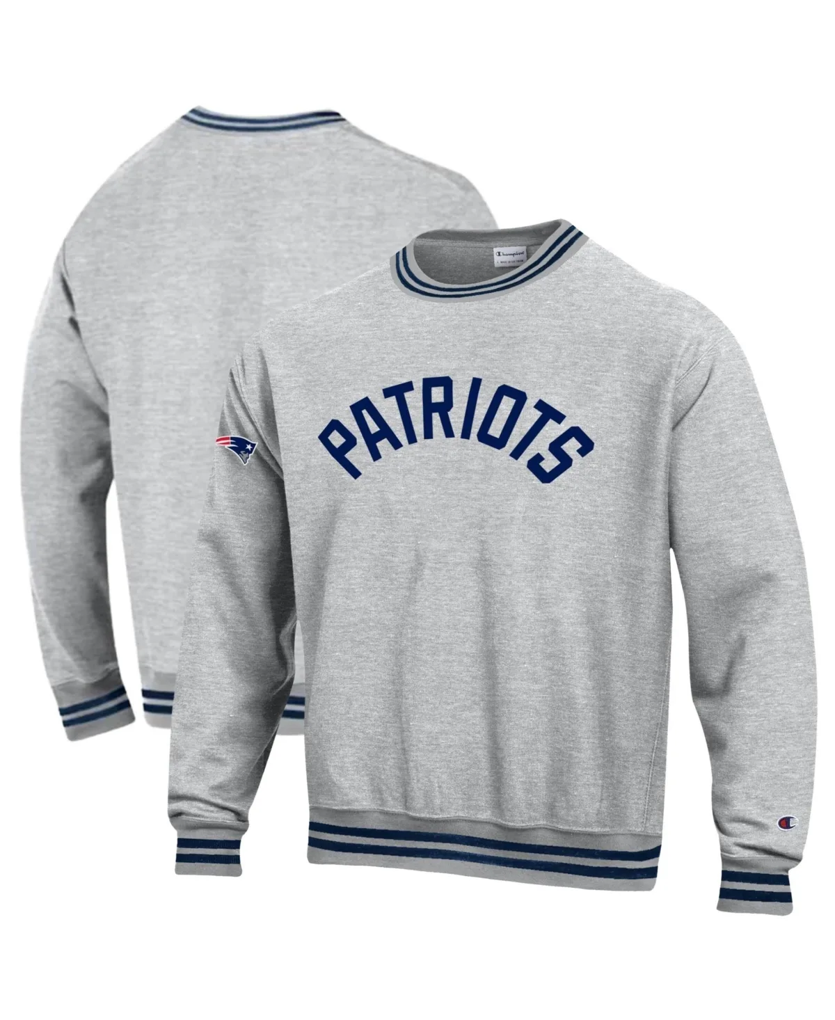New England Patriots Reverse Weave Crewneck Sweatshirt by Champion