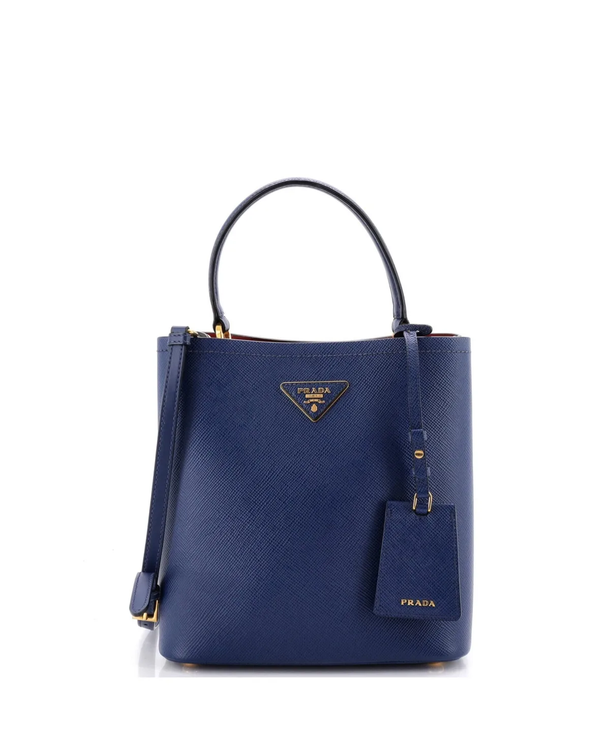 Pre-Owned Medium Panier Bucket Bag Saffiano Leather