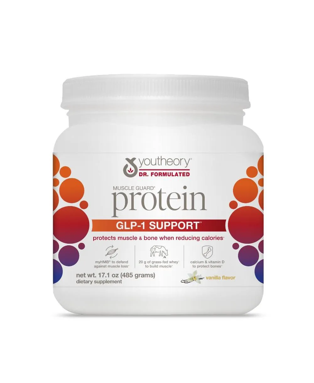 Muscle Guard Protein GLP-1 Support, 17.1 Ounces by Youtheory
