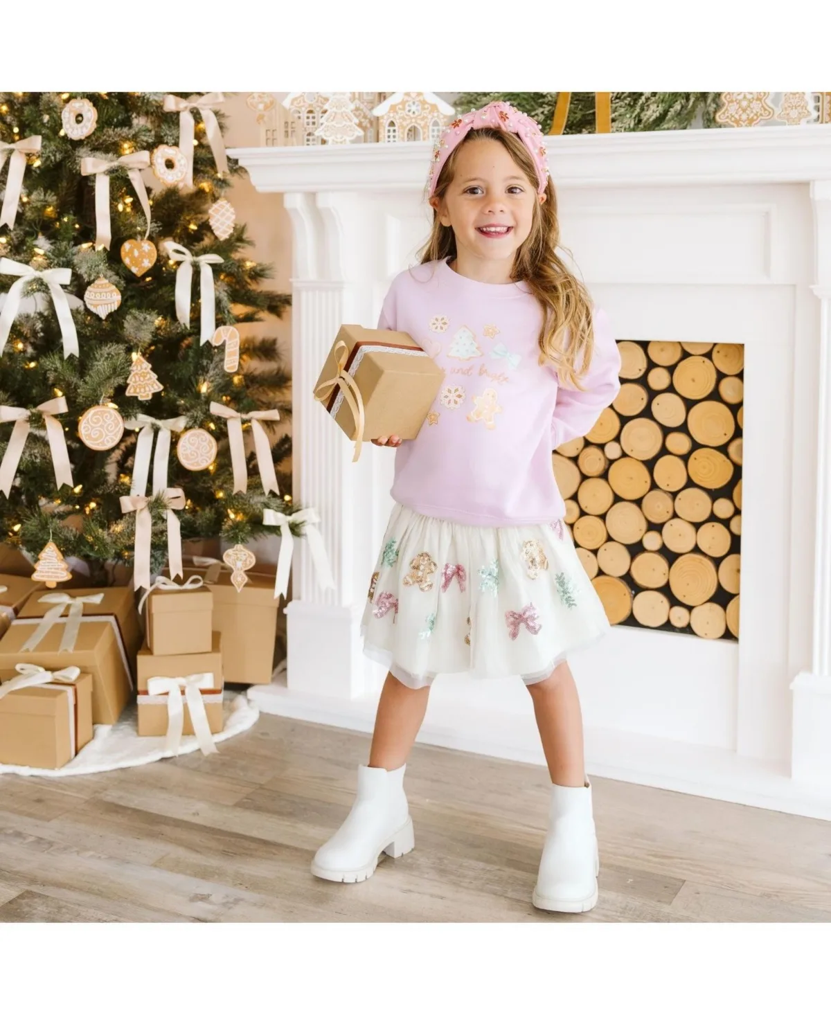 Merry and Bright Gingerbread Sweatshirt by Sweet Wink