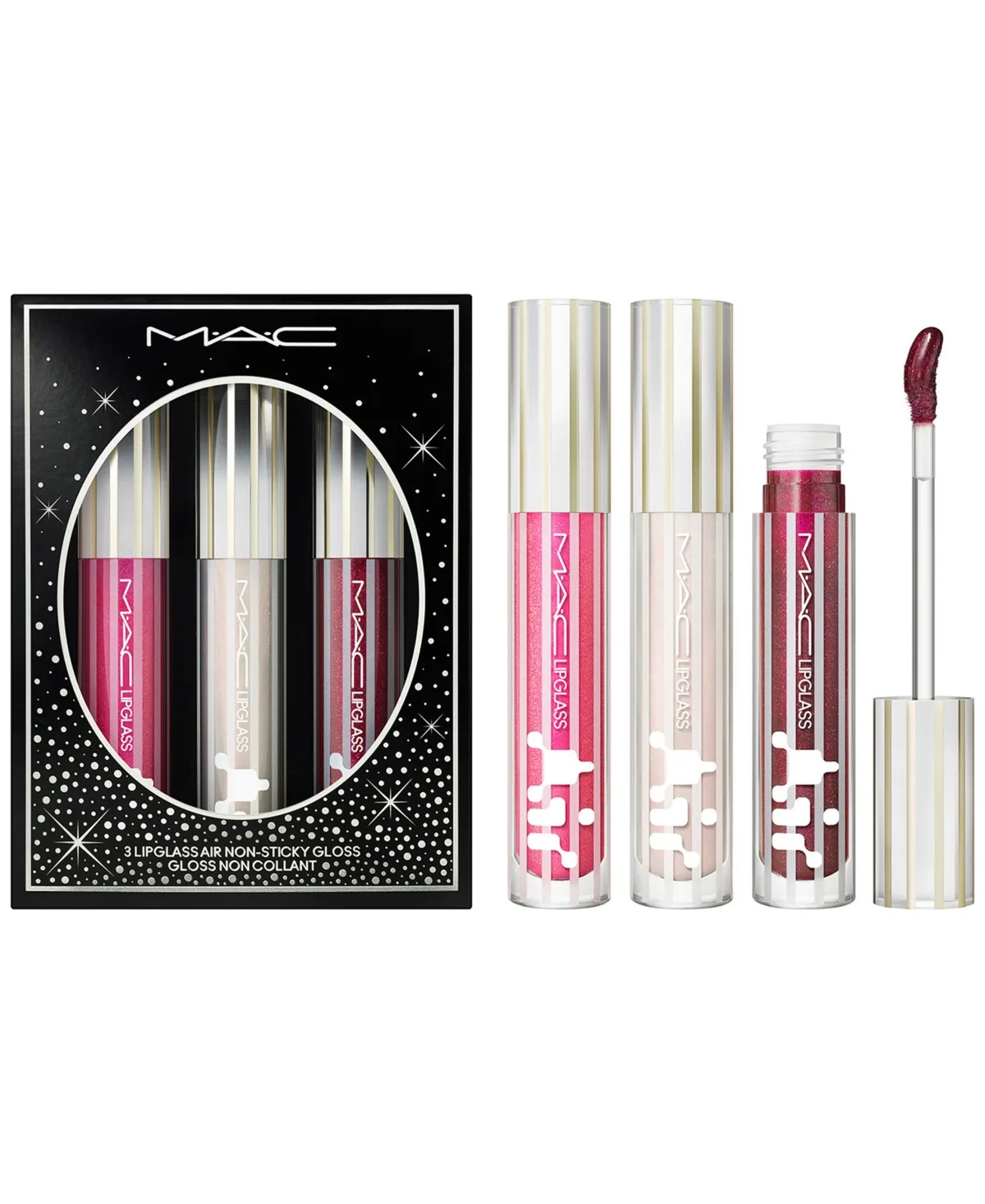 3-Piece Festive Affair Lipglass Air Trio Set by M.A.C.