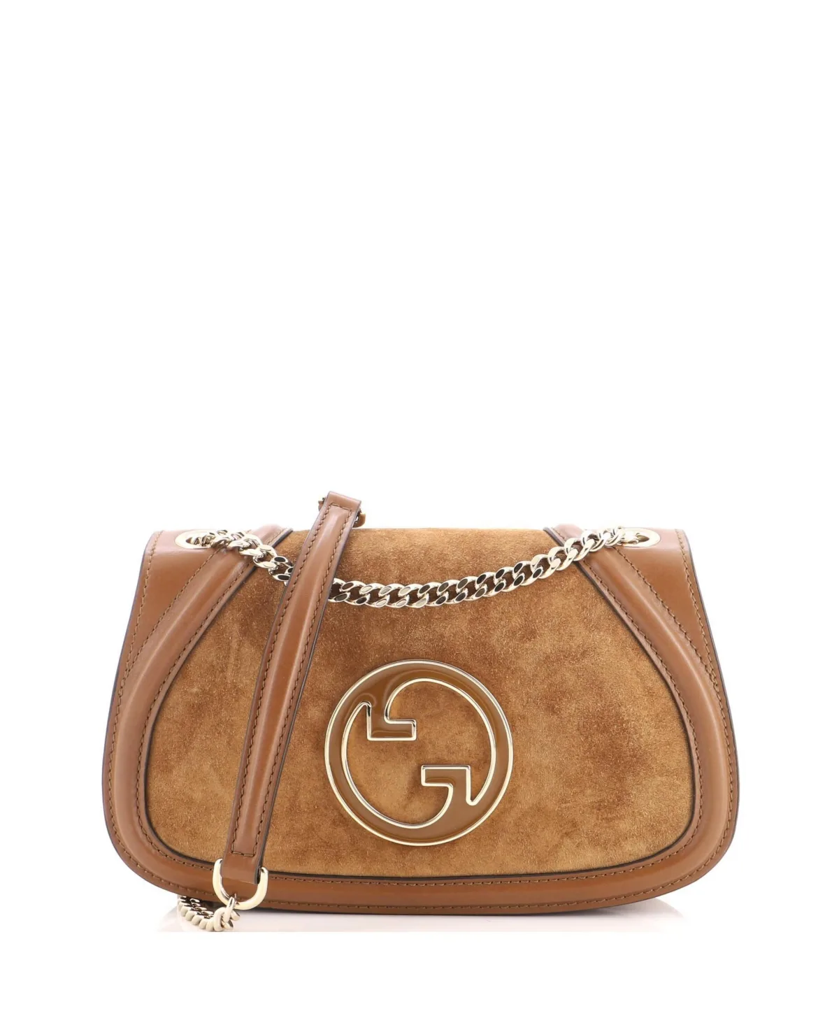 Pre-Owned Gucci Medium Blondie Nm Chain Crossbody Bag Leather and Suede by Gucci