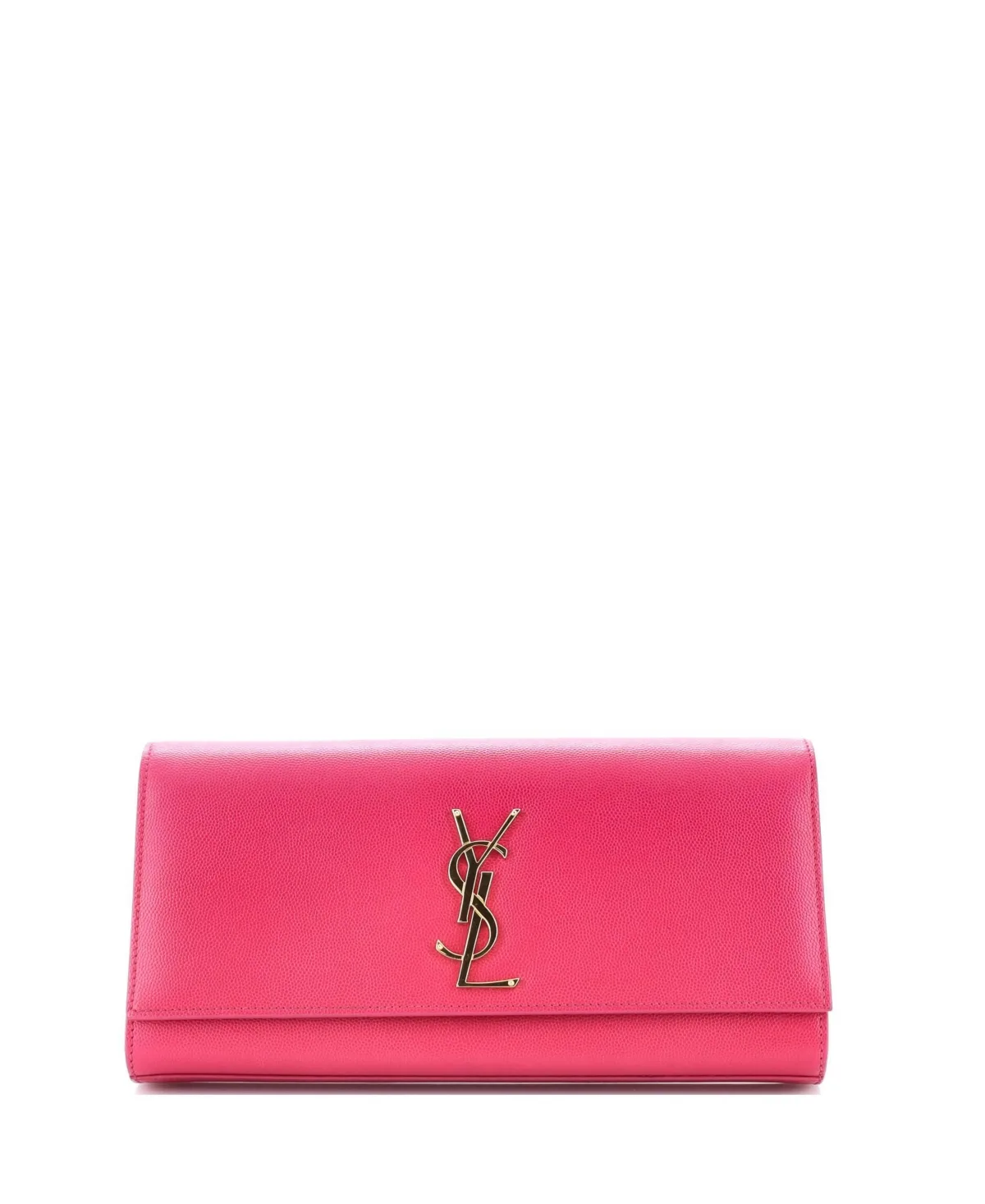 Pre-Owned Saint Laurent Long Classic Monogram Clutch Leather by Saint Laurent