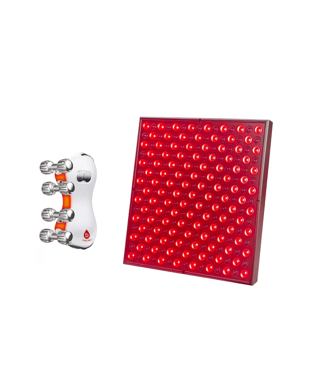 5 in 1 Led Light Therapy Skin Roller Massager and Led Light Therapy Panel by Pursonic