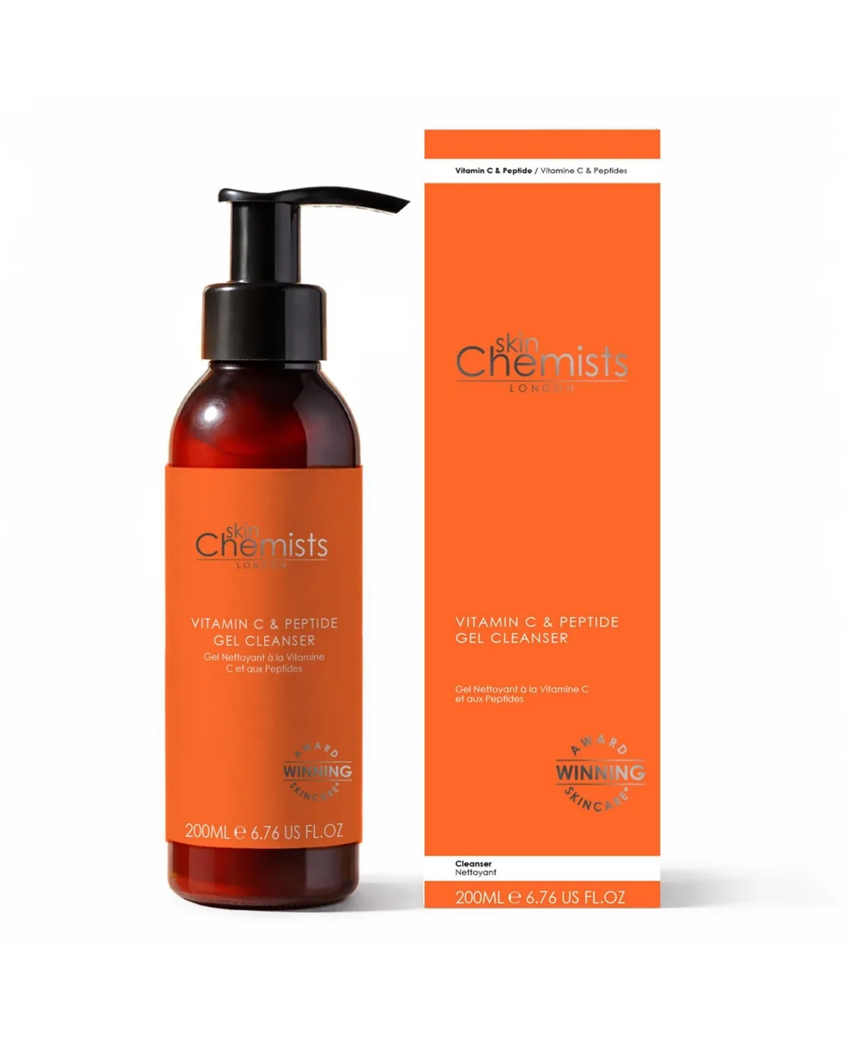 Vitamin C and Peptide Anti Ageing Gel Cleanser 200 Milliliter by Skinchemists