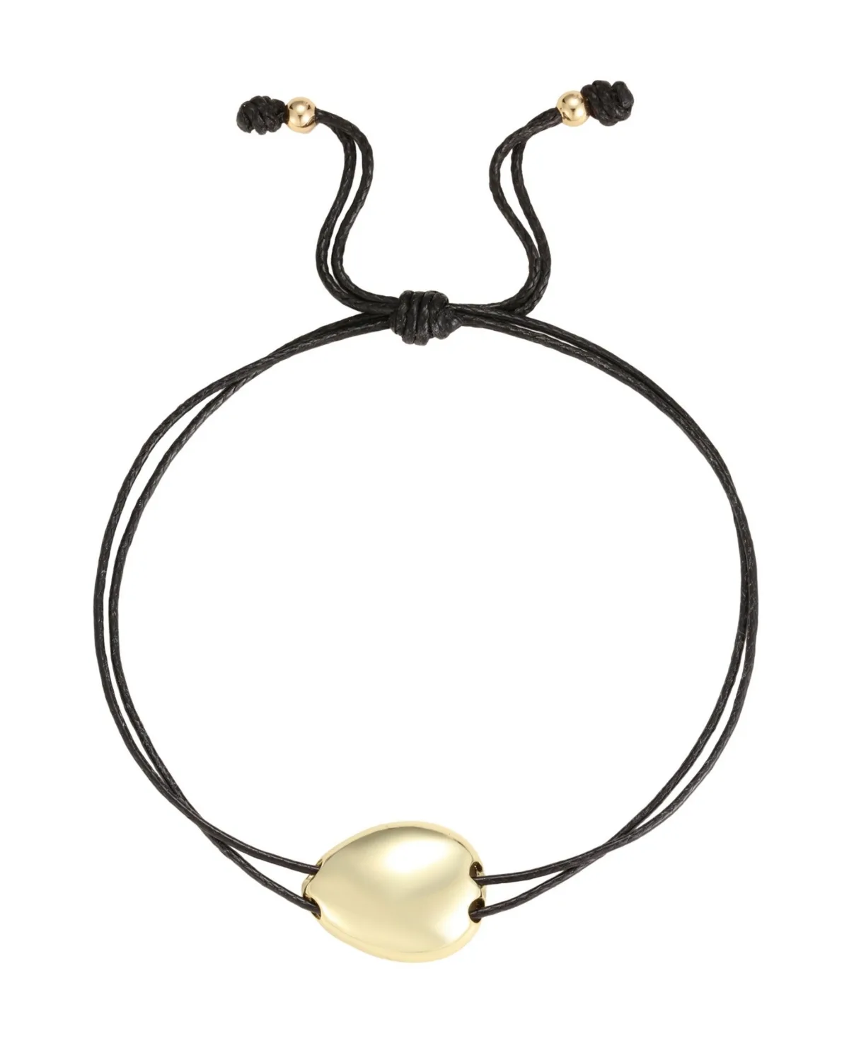 Gold-Tone Pebble Adjustable Bolo Bracelet by Adornia