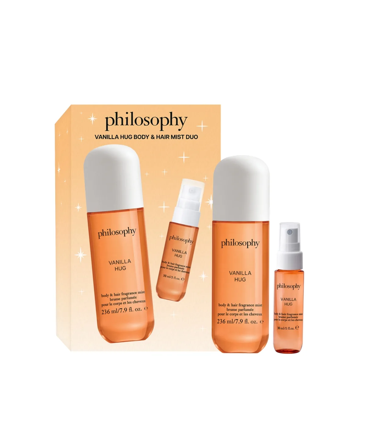 2-Piece Vanilla Hug Body and Hair Mist Duo Set by Philosophy