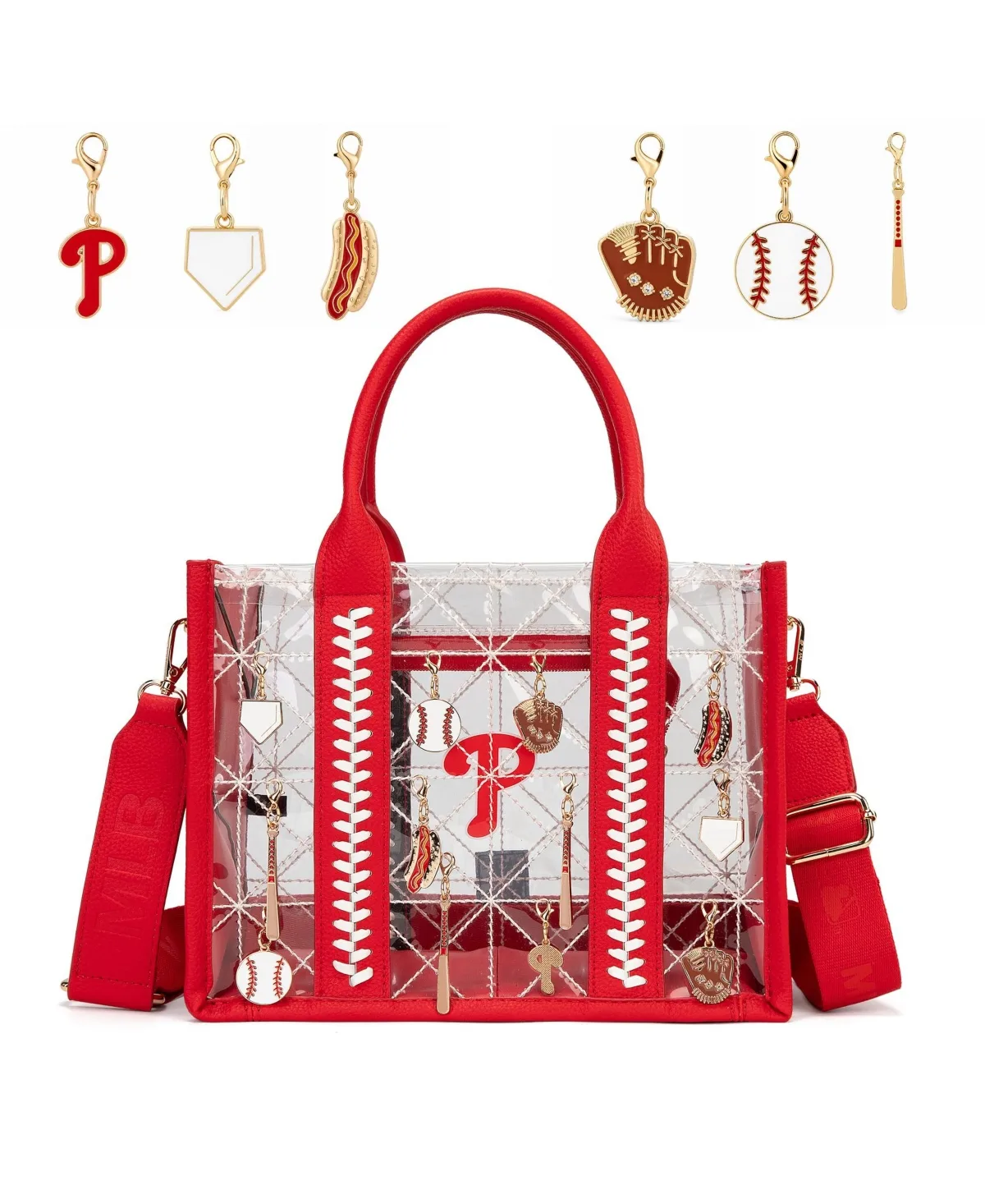 Philadelphia Phillies Charmed Whipstitch Detachable Crossbody Tote by Montana West