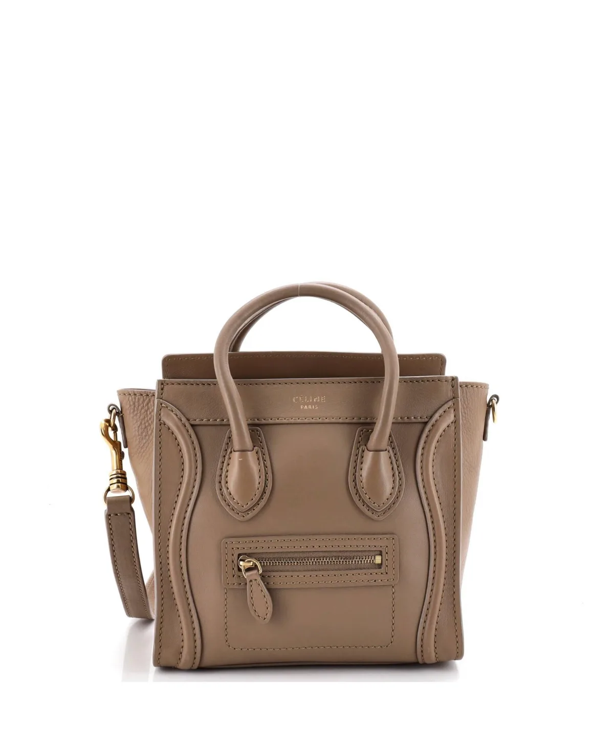 Pre-Owned Celine Nano Luggage Leather Crossbody Bag by Celine