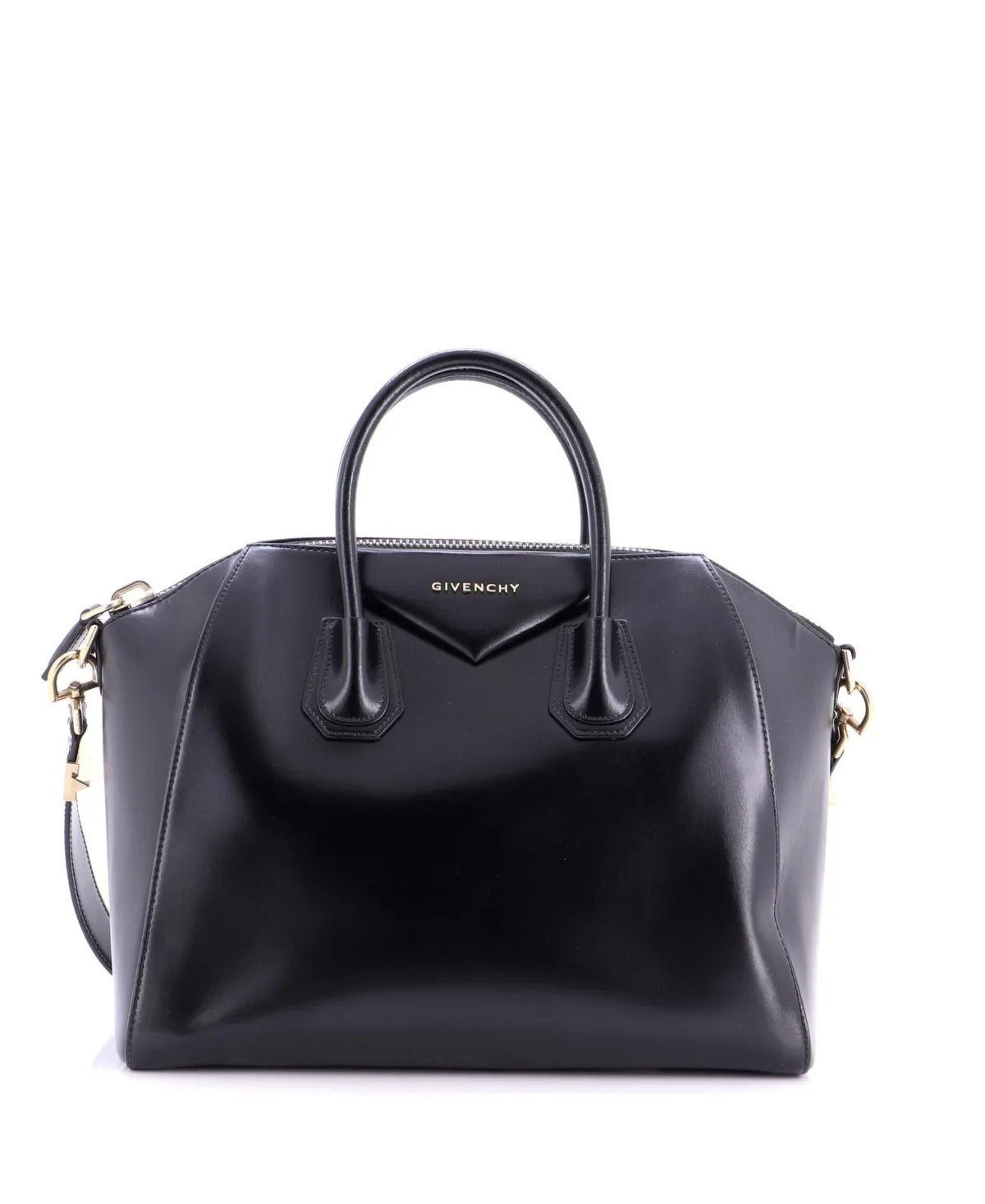 Pre-Owned Givenchy Medium Antigona Bag Glazed Leather by GIVENCHY