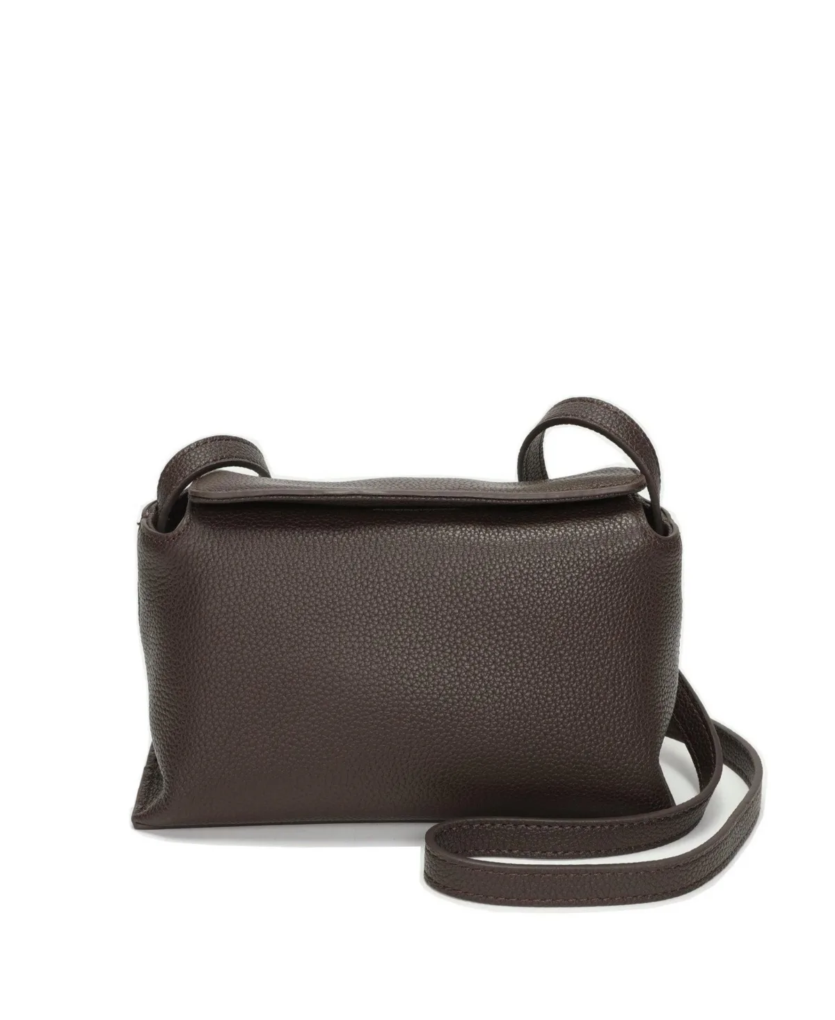 Small Pebbled Leather Crossbody Bag Minimalist Shoulder Bag