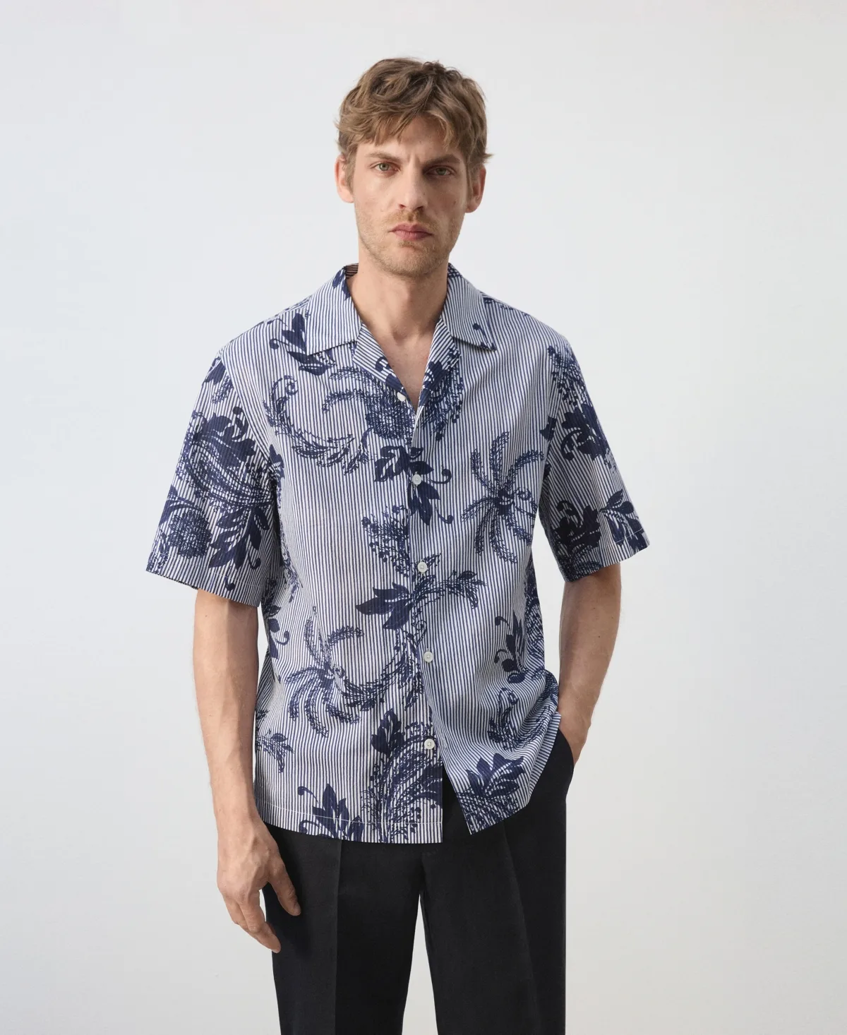 Cotton Printed Shirt by Mango