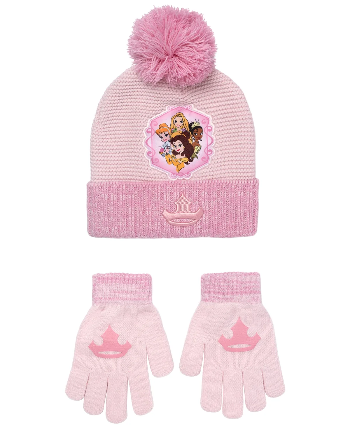 Disney Princess Pom-Pom Hat and Gloves, 2-Piece Set by Disney