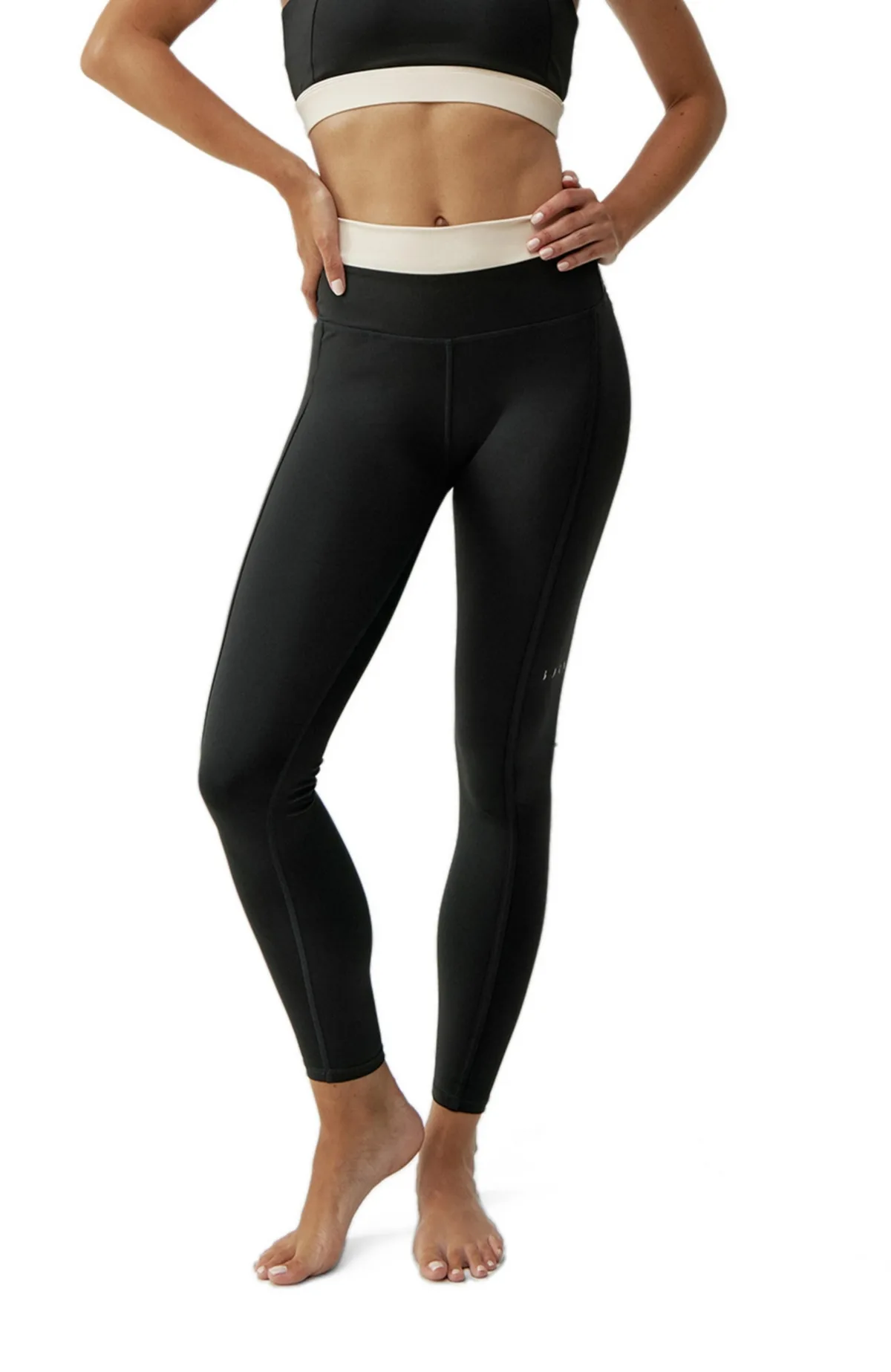 Born Living Yoga Fiorella Performance Medium Rise Sport Legging - Stone by Born