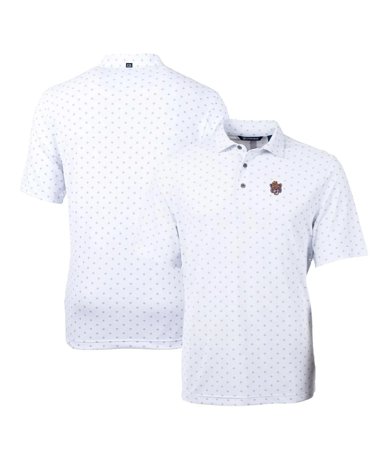Lsu Tigers Virtue Eco Pique Tile Polo Shirt by Cutter & Buck