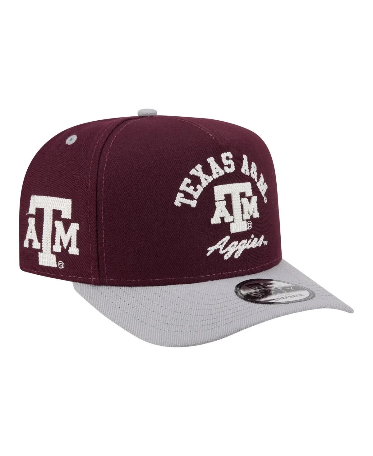 Texas A&M Aggies Two-Tone Arched 9FIFTY Snapback Hat by New Era