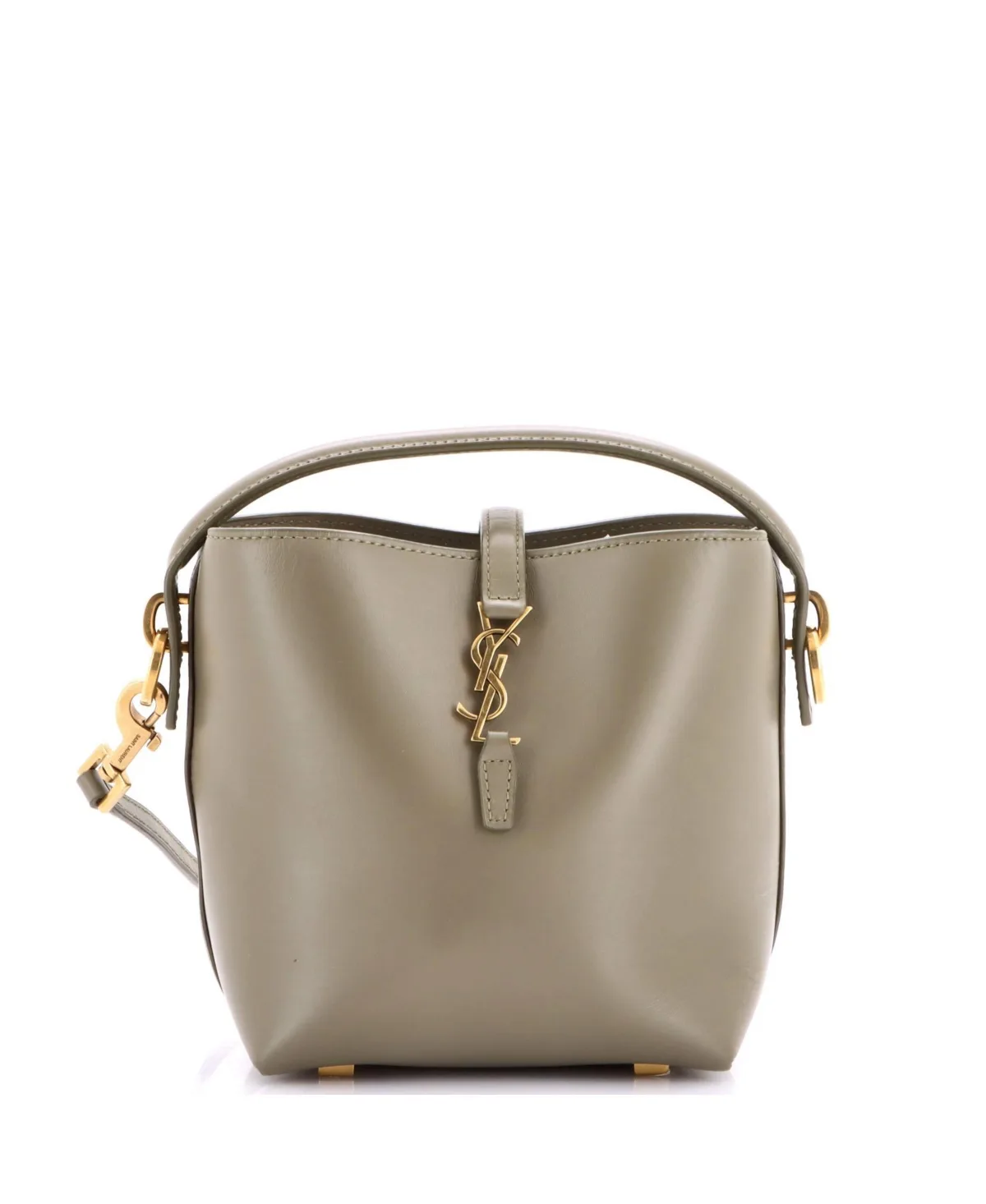 Pre-Owned Mini Le 37 Bucket Bag Leather by Saint Laurent
