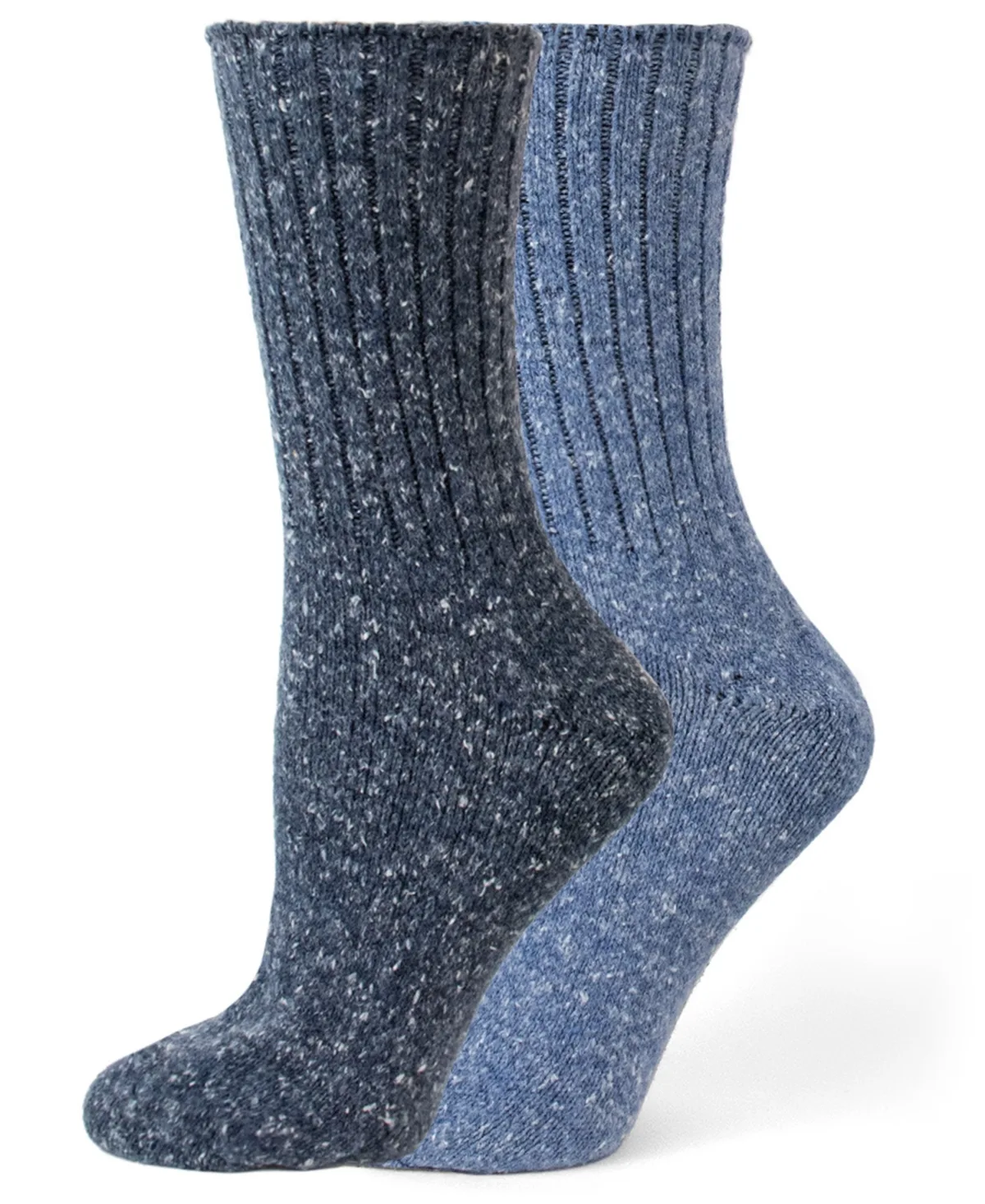 2-Pack Tweed Rib Boot Socks - Denim by HUE