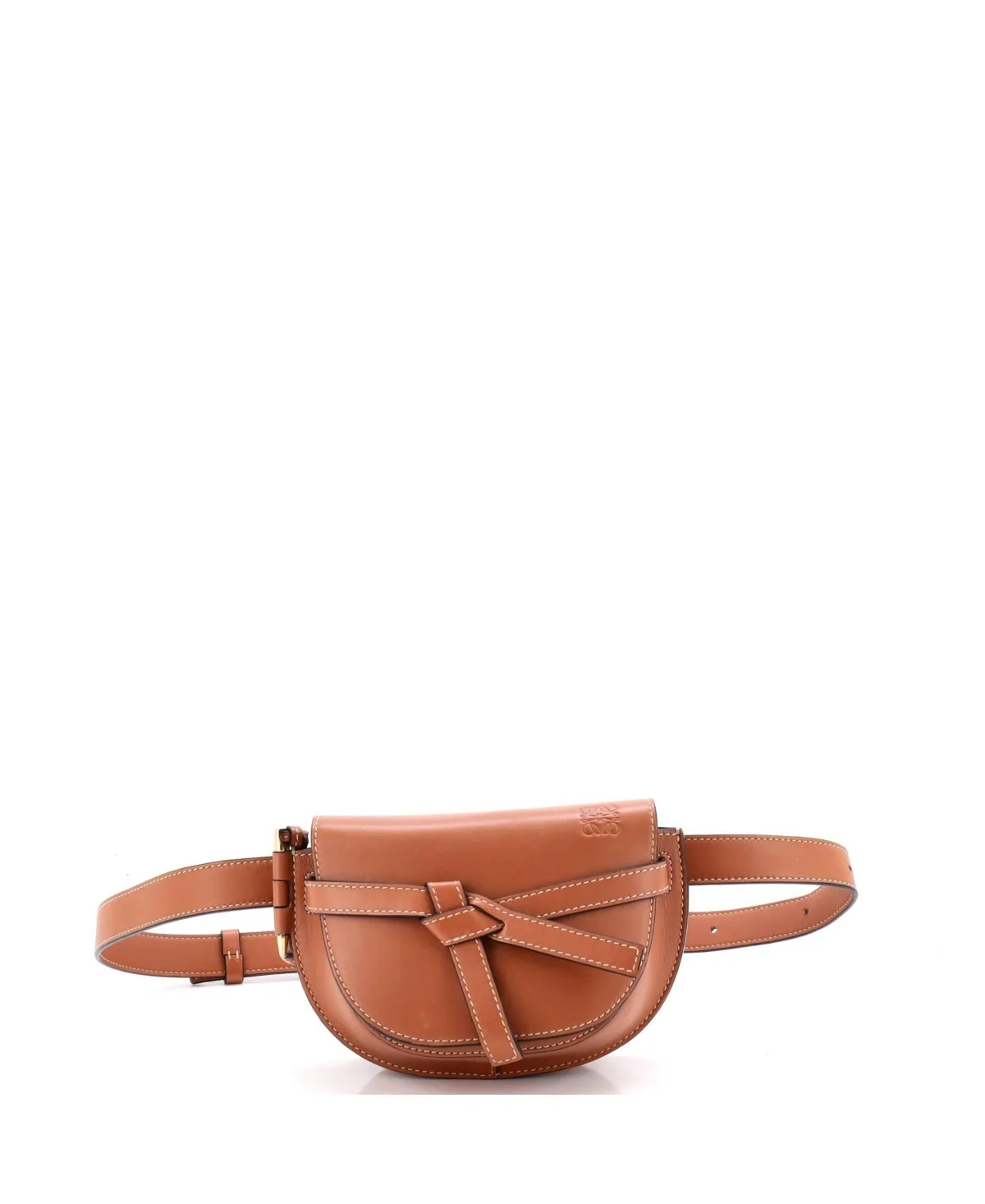 Pre-Owned Loewe Gate Mini Leather Gold-Tone Hardware Belt Bag by LOEWE