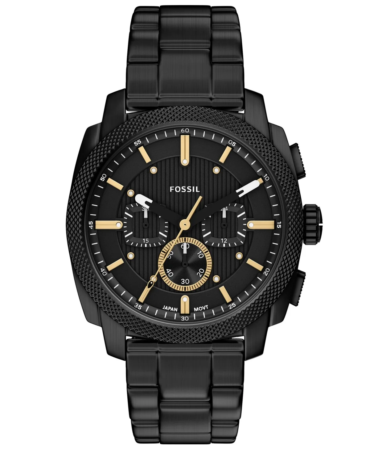 Quartz Chronograph Machine Stainless Steel Watch, 44mm