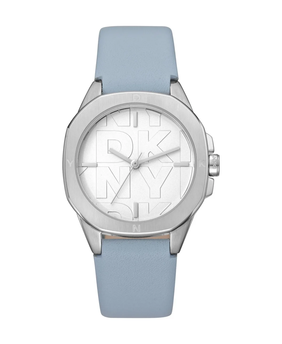 Quartz Brooklyn Logo Water-Resistant Leather Strap Watch, 34mm by DKNY