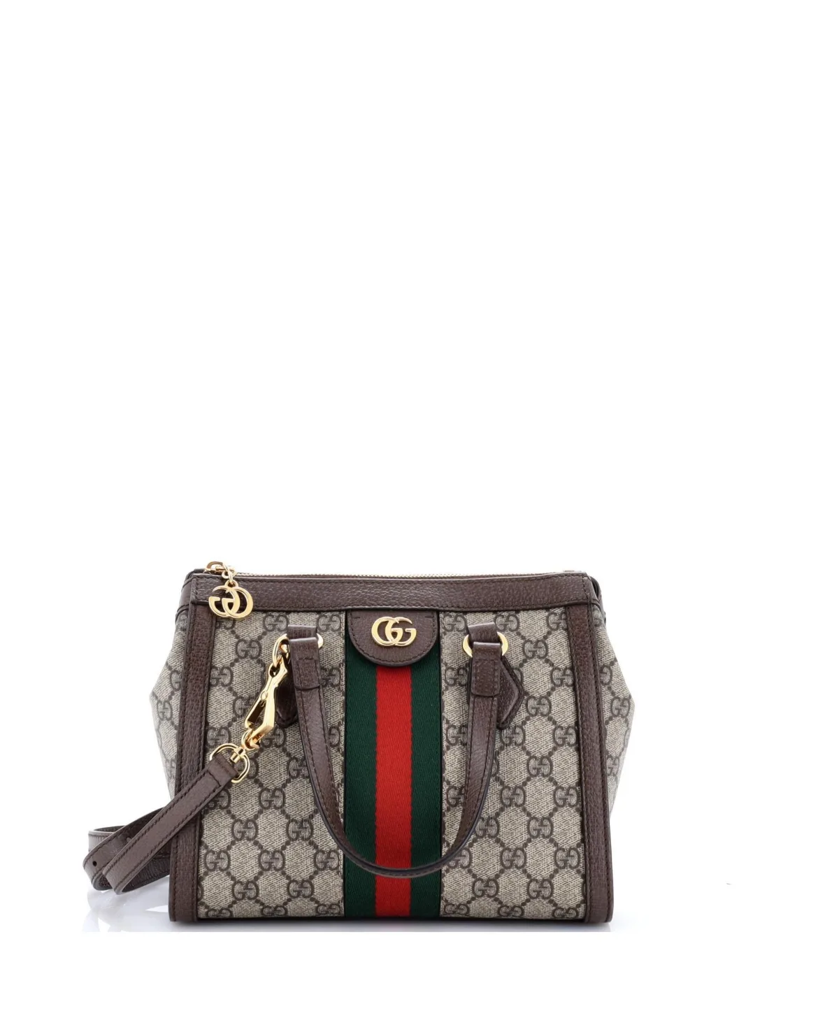 Pre-Owned Small Ophidia Top Handle Tote GG Coated Canvas