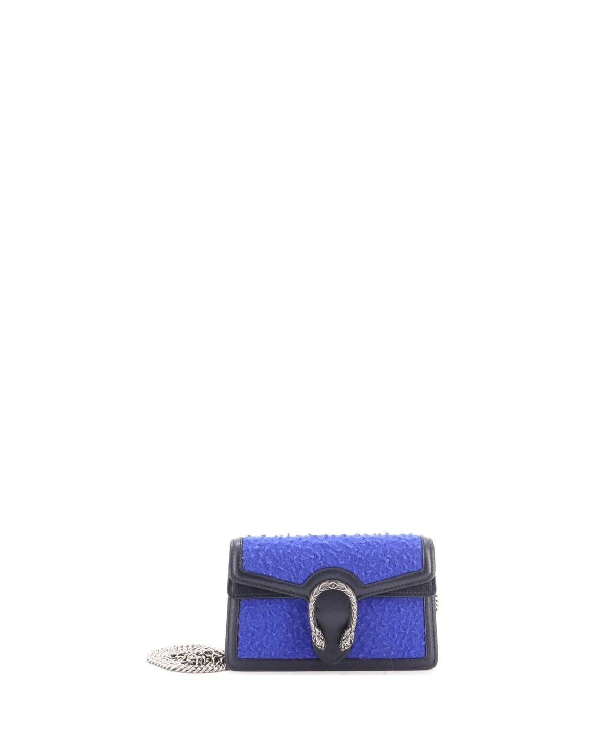 Pre-Owned Super Mini Dionysus Bag Wool and Leather by Gucci