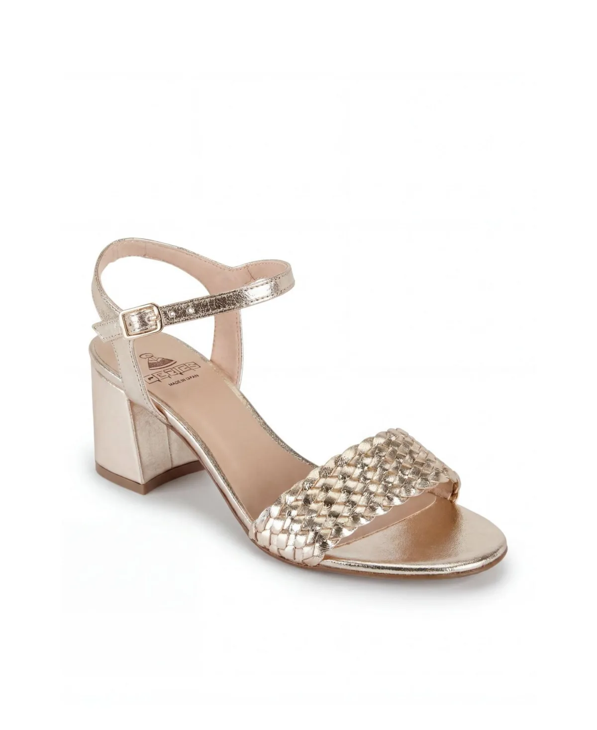 Mia Leather Block Heel Sandal by Menina Step