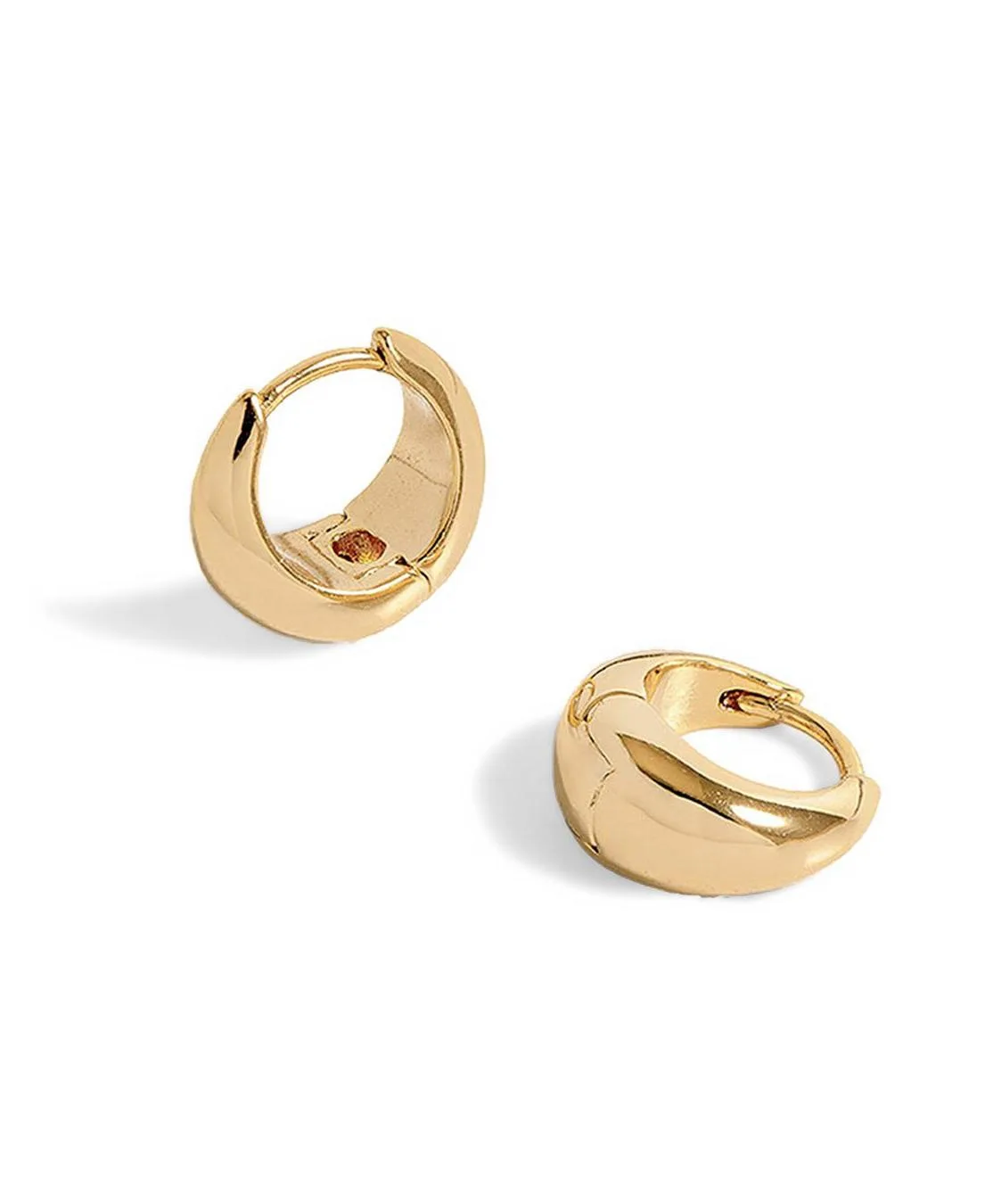 Chunky Pebble Hoop Earrings by Yoj