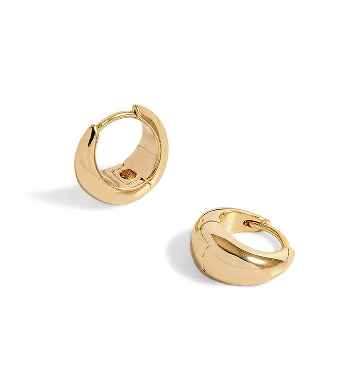 Chunky Pebble Hoop Earrings