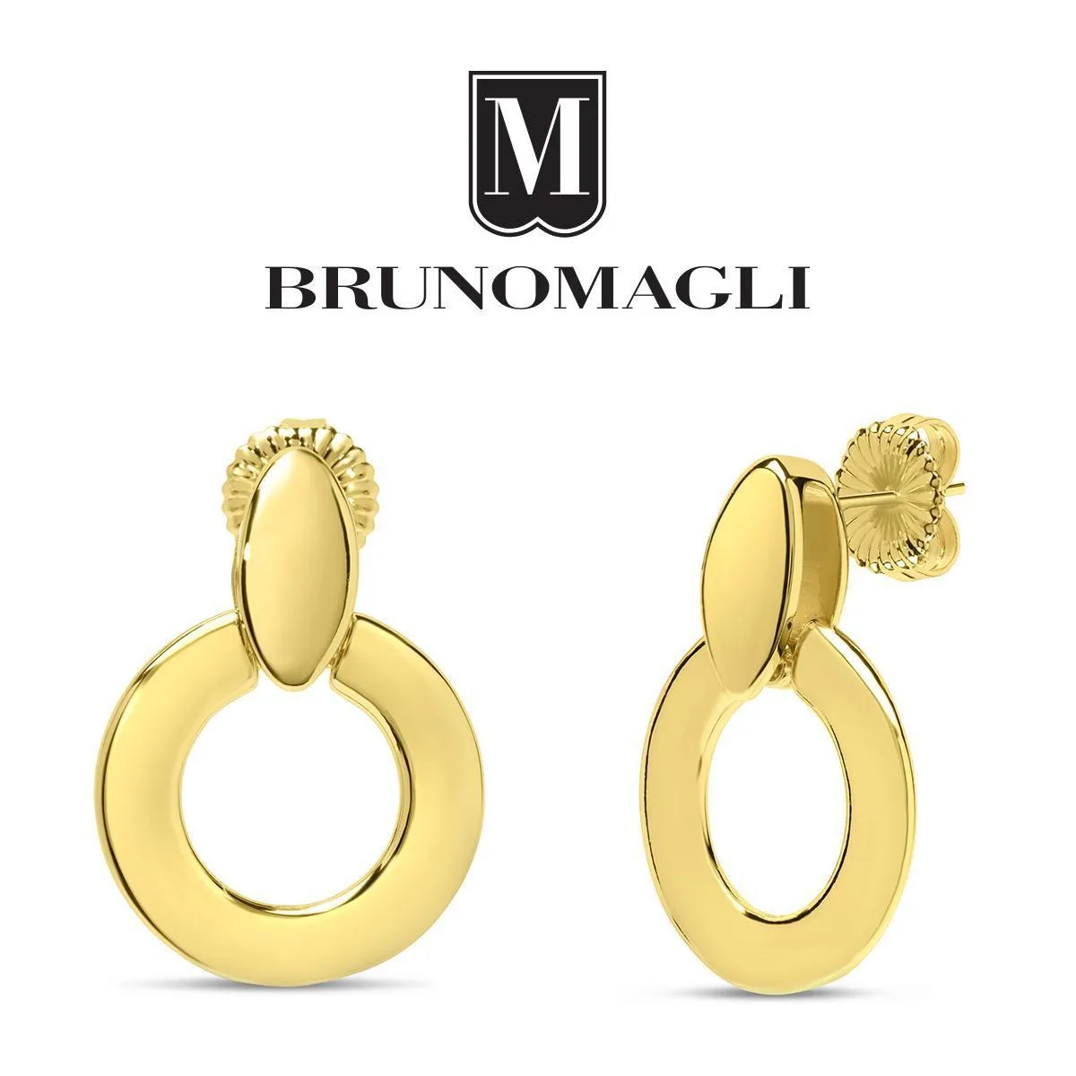 Arianna Dangle Earrings with Post Back by Bruno Magli