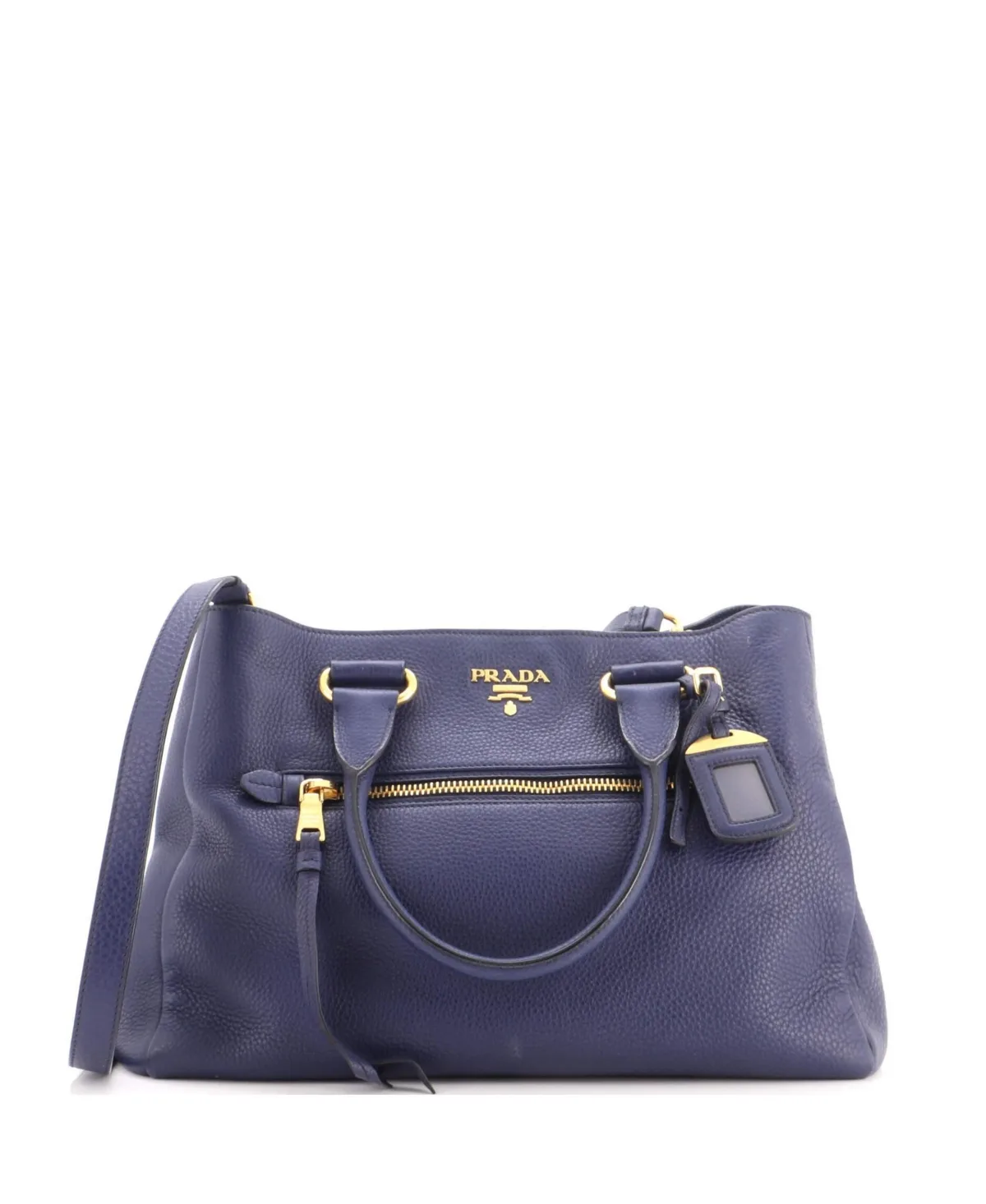 Medium Front Pocket Convertible Tote Vitello Phenix by Prada