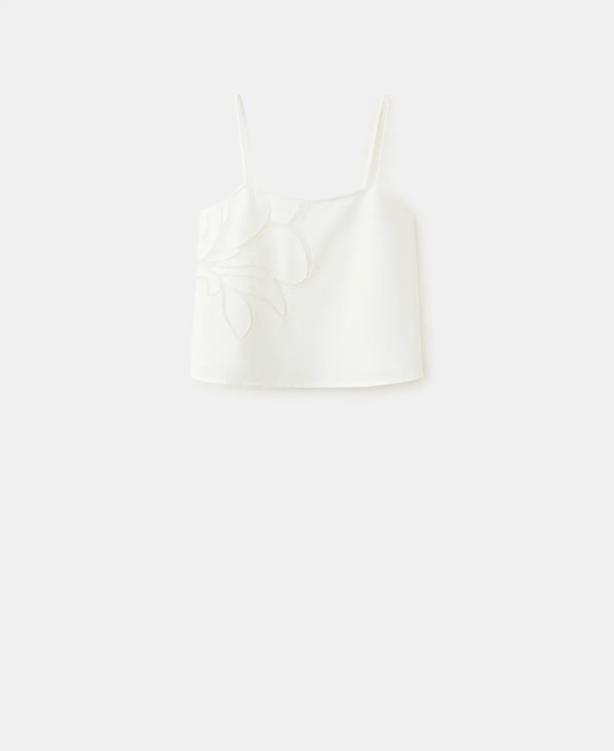 Floral Detail Tank Top by Mango