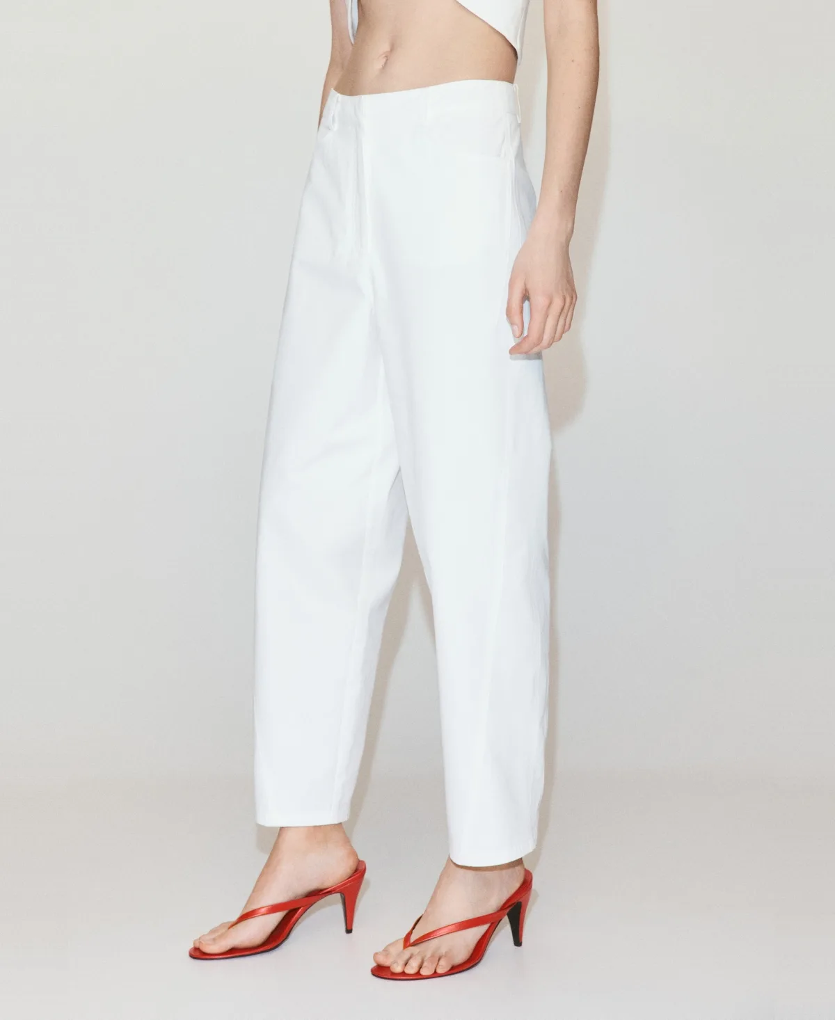 High-Waisted Balloon Pants by Mango