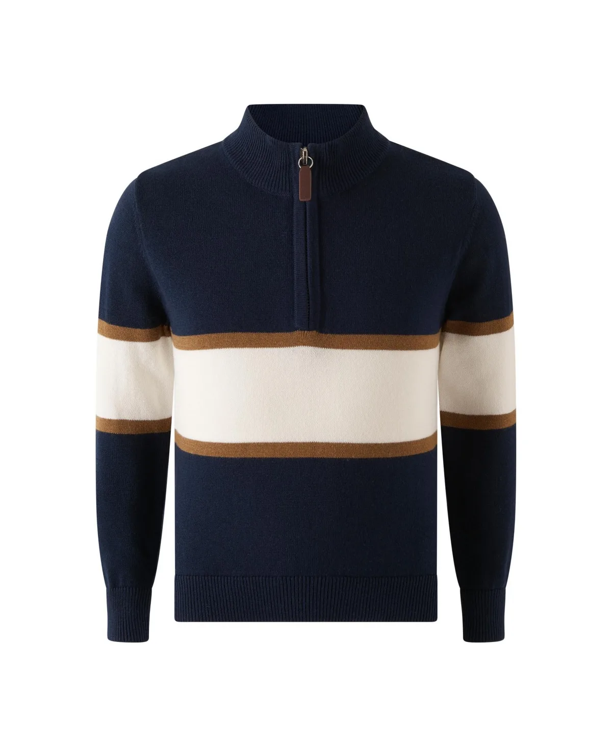 Half-Zip Stripe Sweater by Rachel Riley