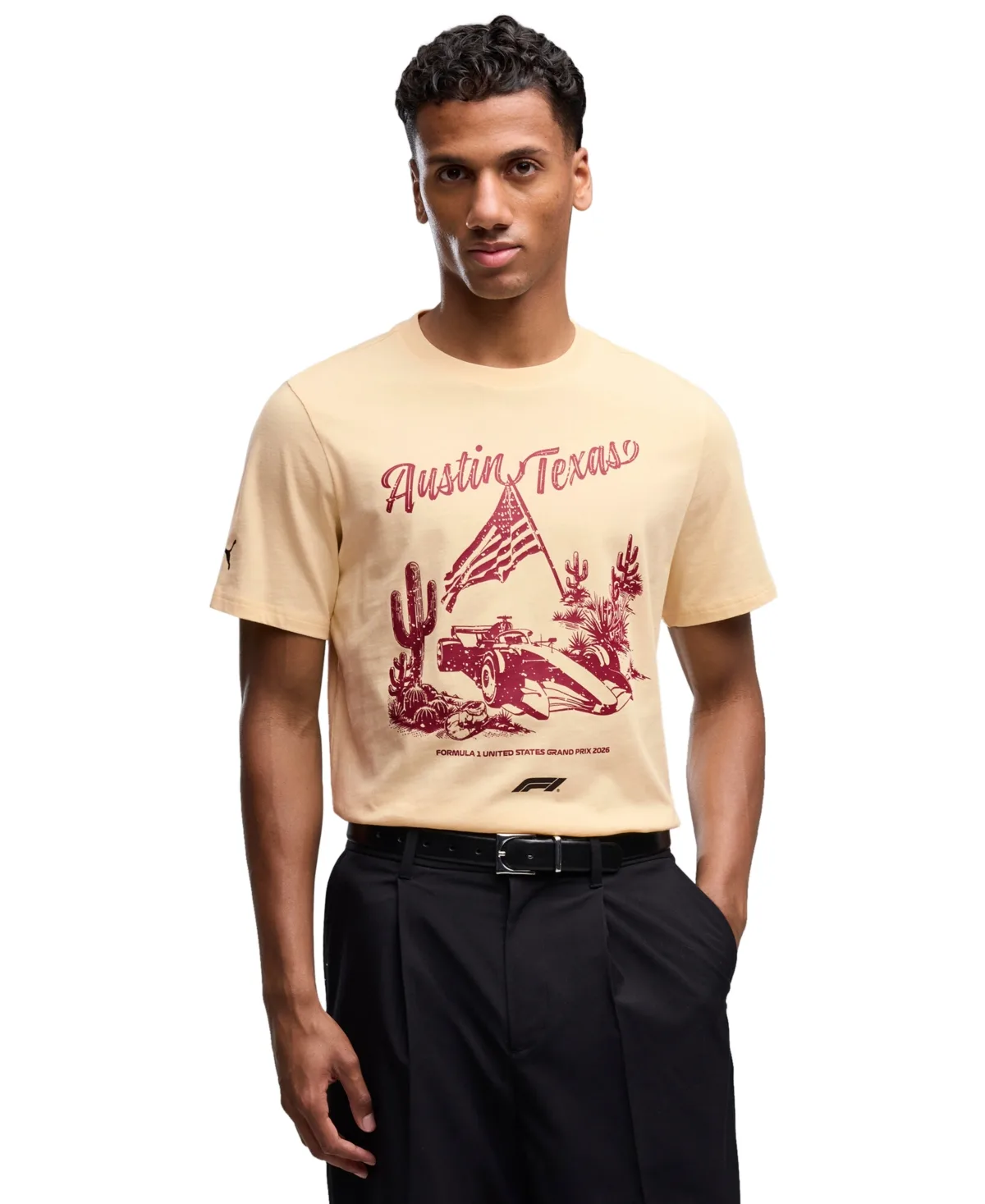 Formula 1 Austin Graphic Crewneck Cotton T-Shirt by PUMA