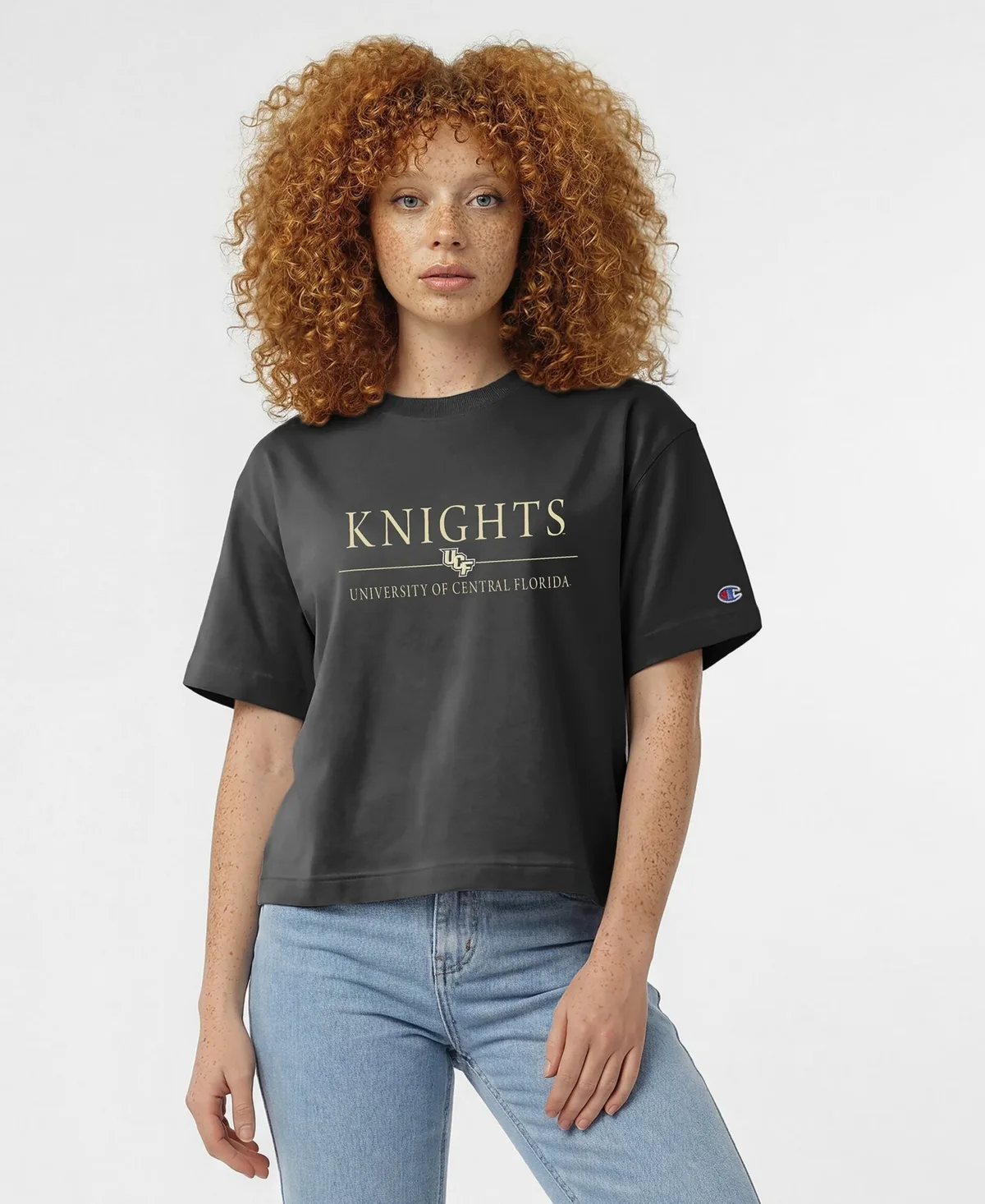 Graphic Short-Sleeve Cropped T-Shirt by Champion
