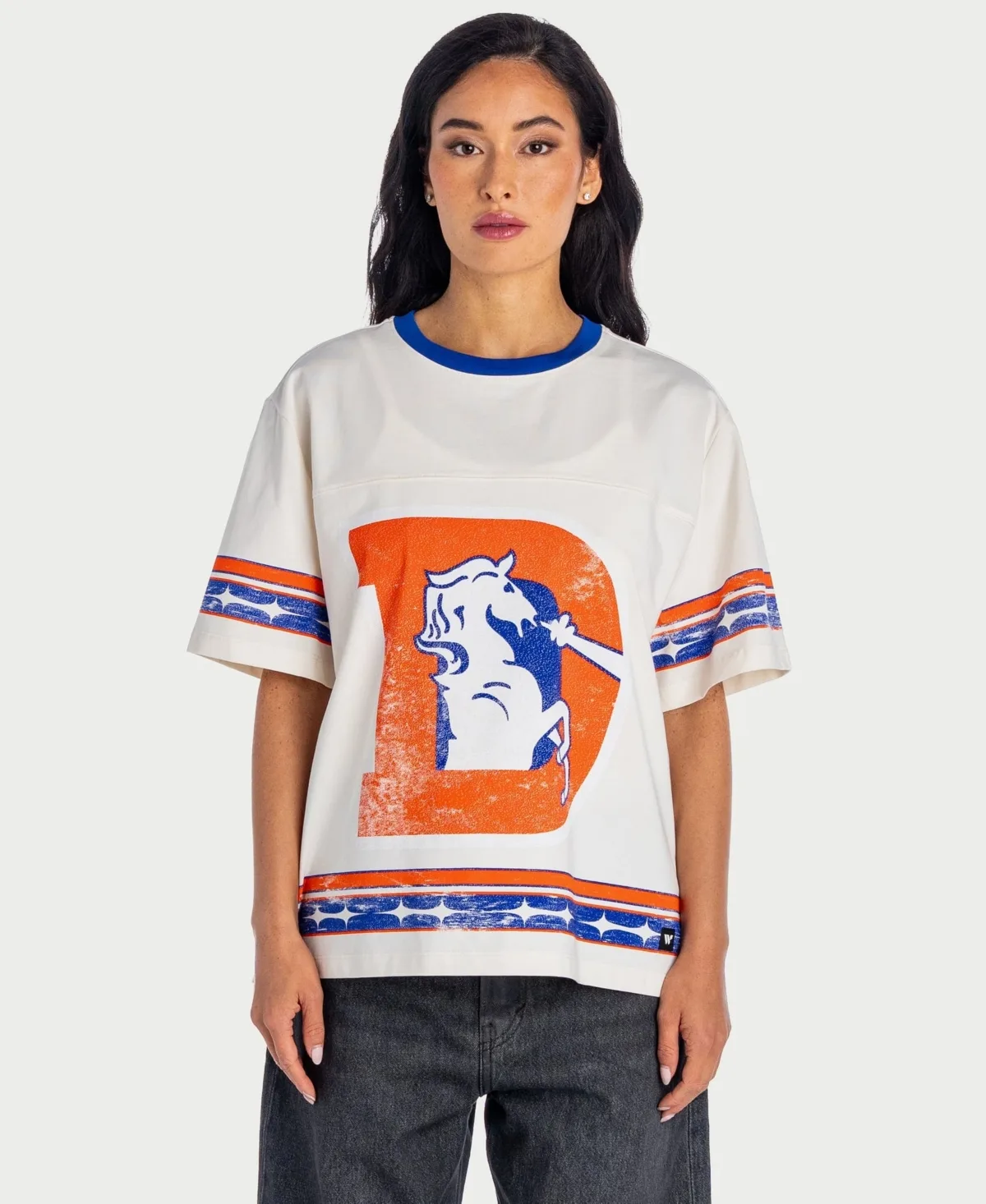 Denver Broncos Established Graphic Oversized Boyfriend T-Shirt