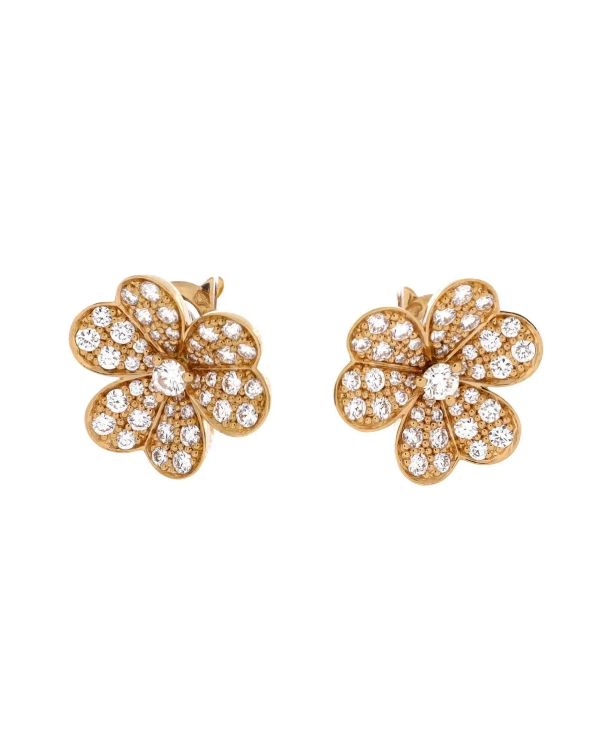 Frivole Stud Earrings by Pre Owned Van Cleef & Arpels