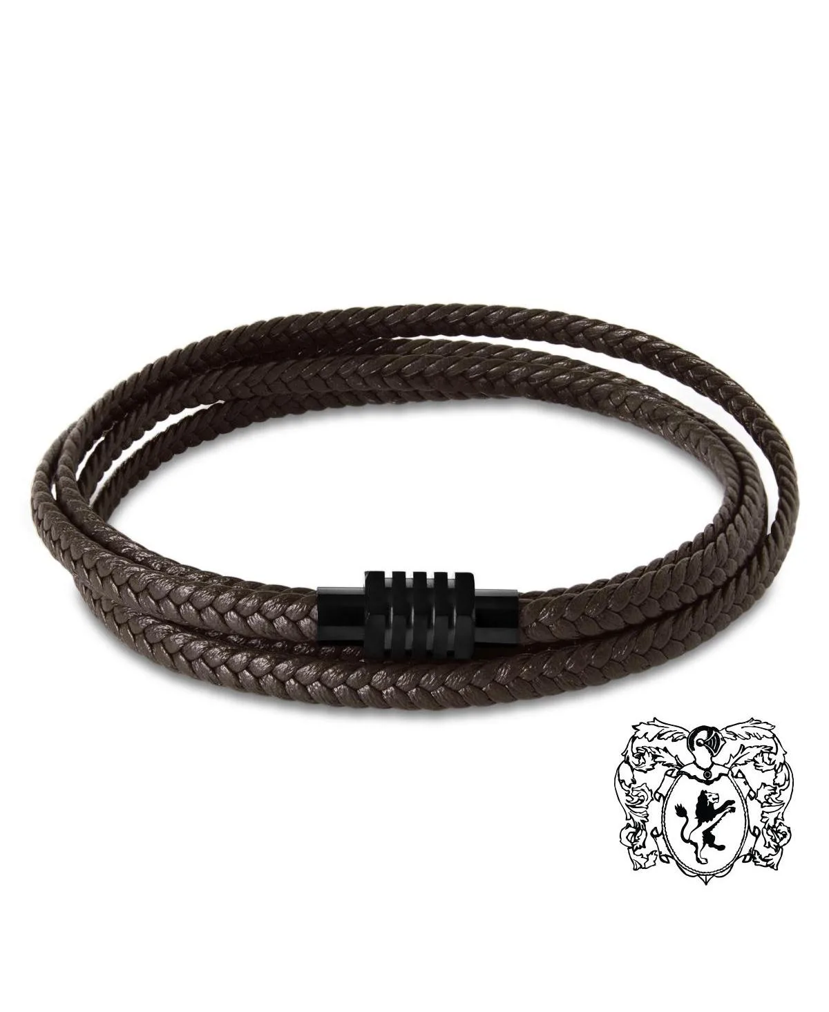 Braided Leather Wrap Bracelet