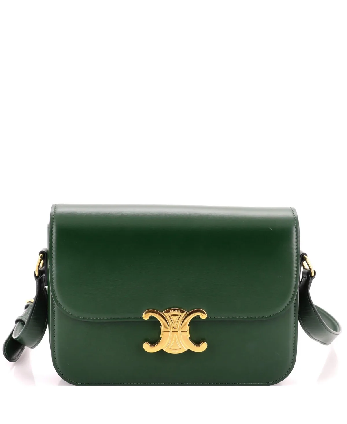 Pre-Owned Celine Medium Triomphe Shoulder Bag Smooth Calfskin