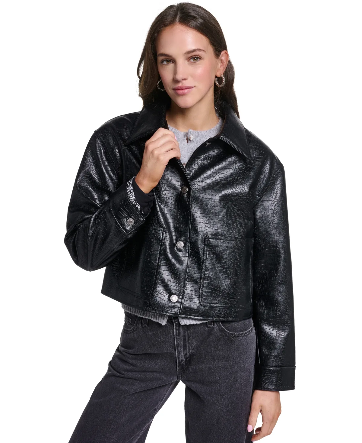 Cropped Chore Jacket with Corduroy Collar by Levi's