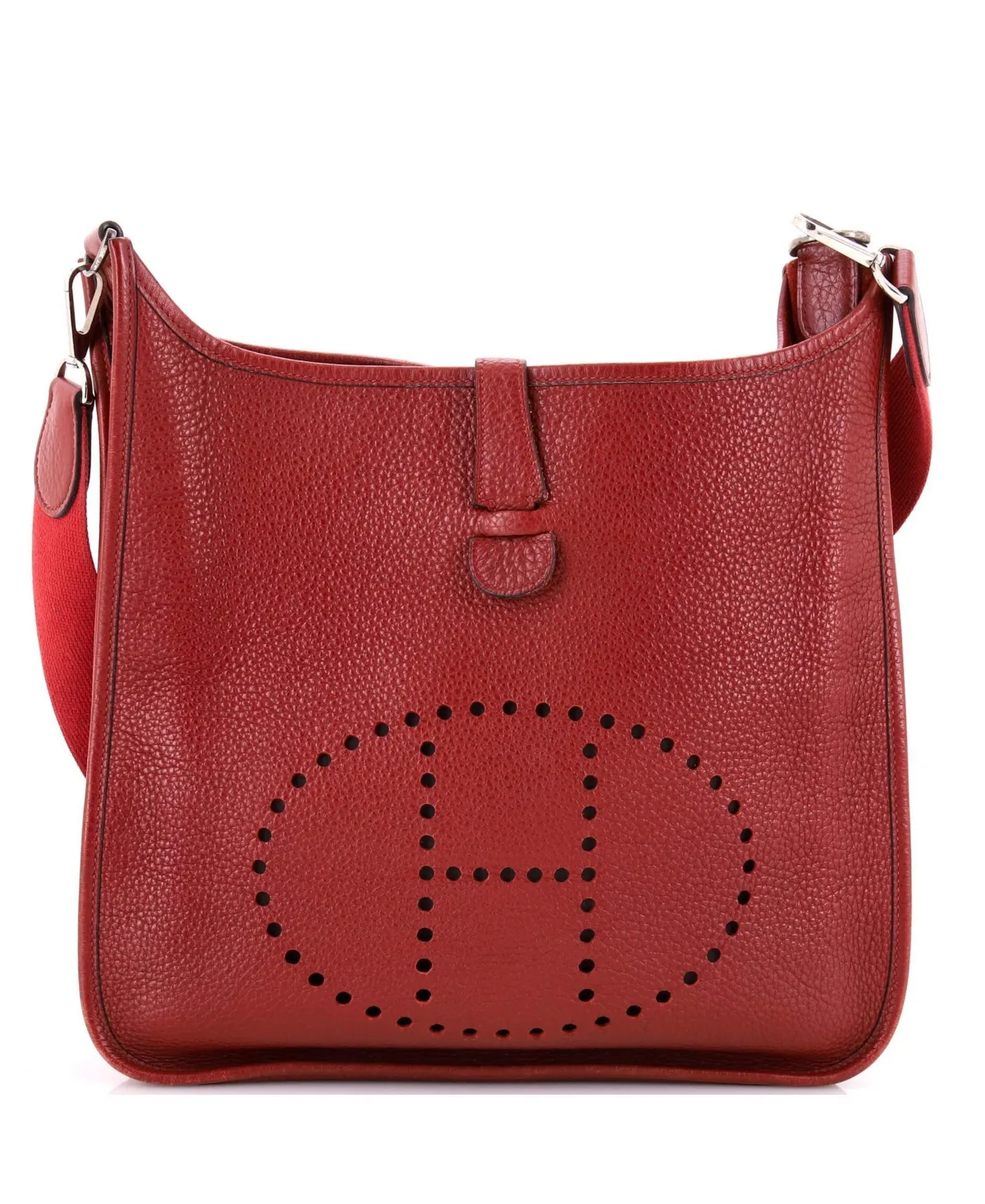 Pre-Owned Hermes Evelyne Iii Clemence Leather Large Crossbody Shoulder Bag by Hermes