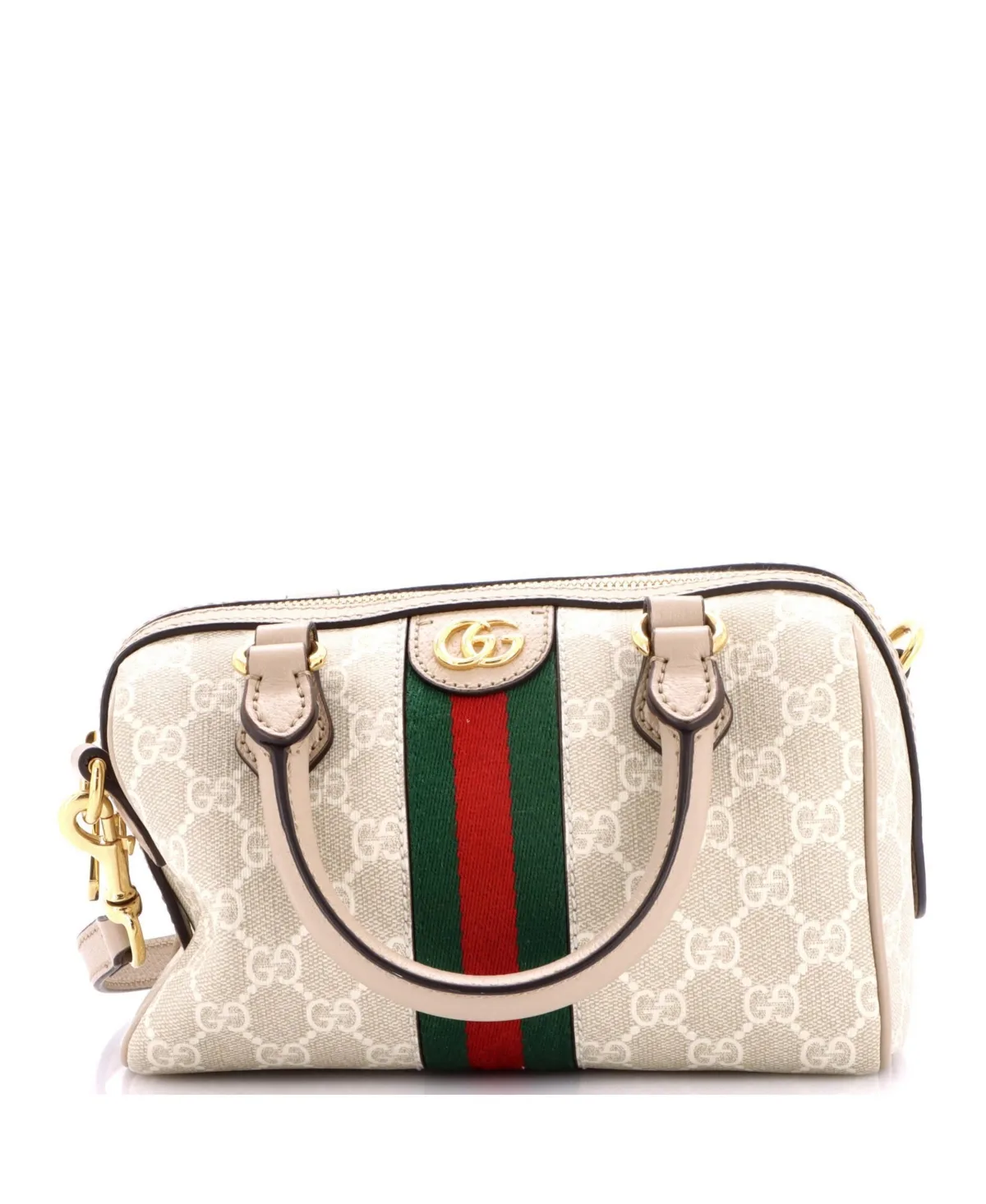 Pre-Owned Gucci Mini Ophidia Convertible Boston Bag Gg Coated Canvas by Gucci