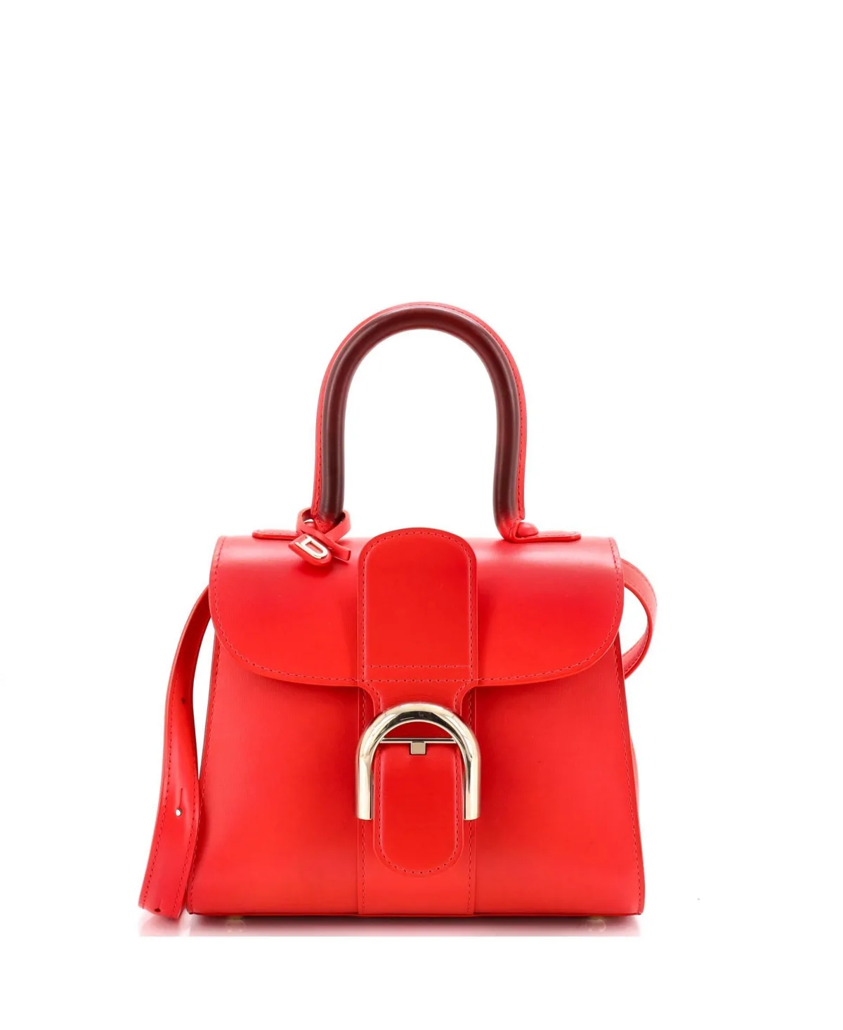 Pre-Owned Delvaux Mini Brillant Top Handle Bag Leather by Delvaux
