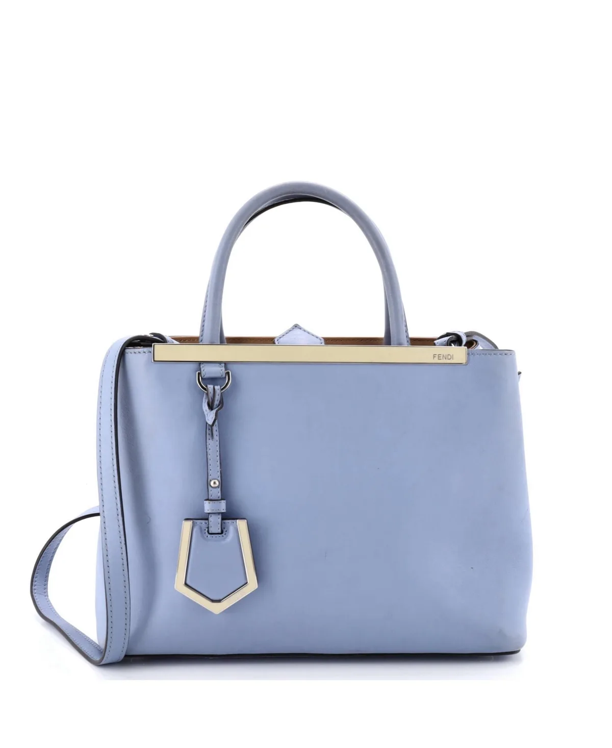 Pre-Owned Fendi Petite 2Jours Bag Leather by FENDI