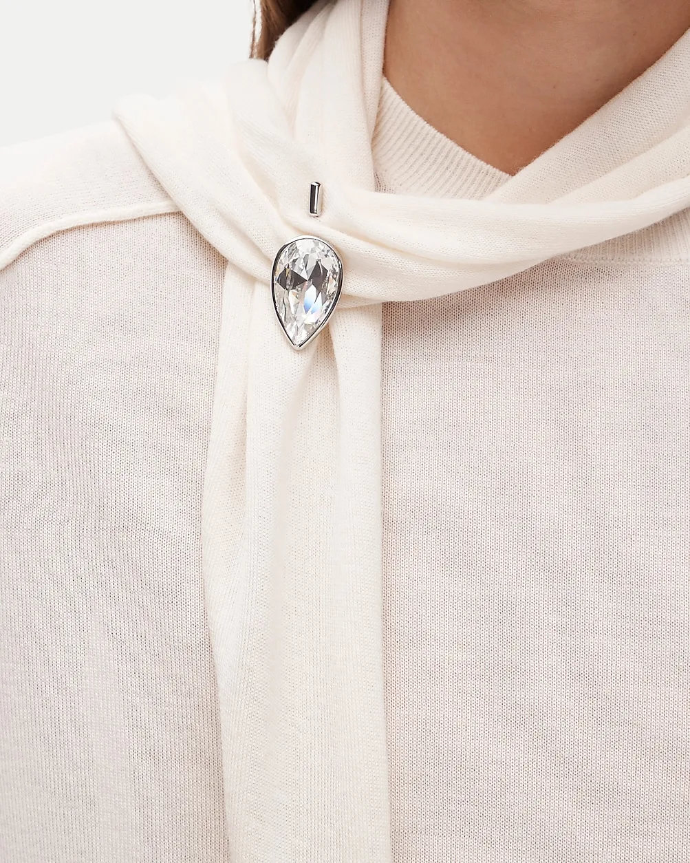 Teardrop Crystal Brooch by J.Crew