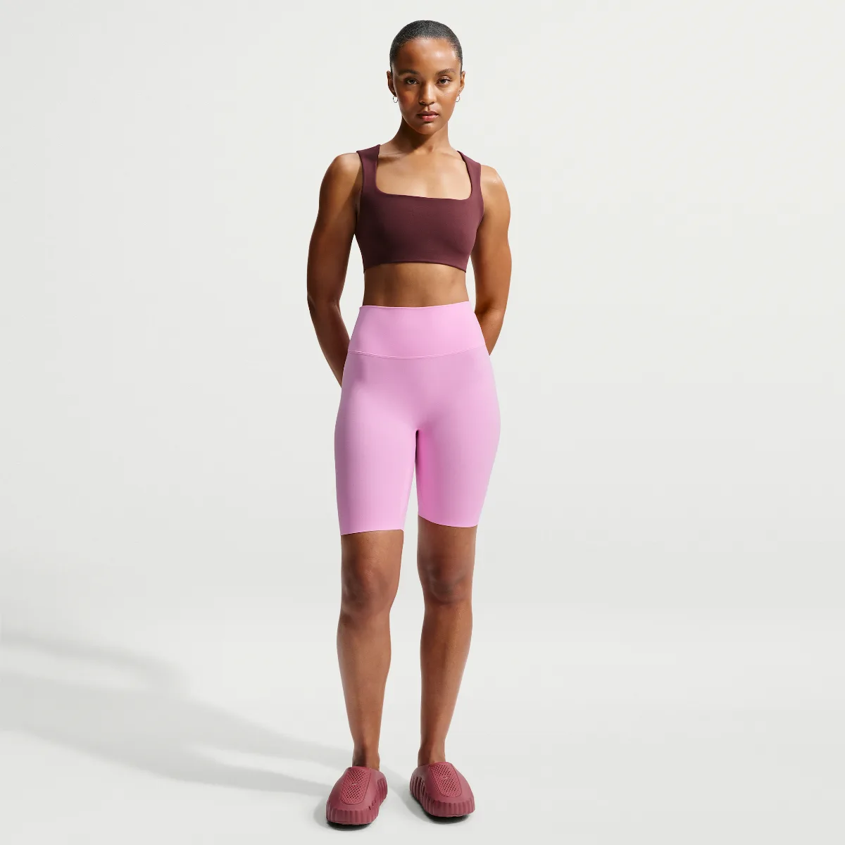 Zenvy High-Waisted 8" Biker Shorts by Nike