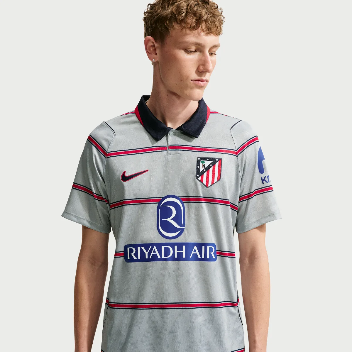 AtlÃ©tico Madrid 2026/27 Stadium Third Nike Men's Dri-FIT Soccer Replica Jersey in Grey by Nike