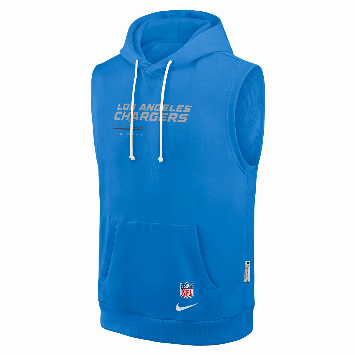 Los Angeles Chargers Sideline Dri-FIT NFL Sleeveless Pullover Hoodie